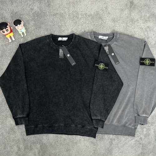 Stone Island Autumn Washed Crewneck Sweatshirt - Casual Style 1 Stone Island Autumn Washed Crewneck Sweatshirt - Casual Style