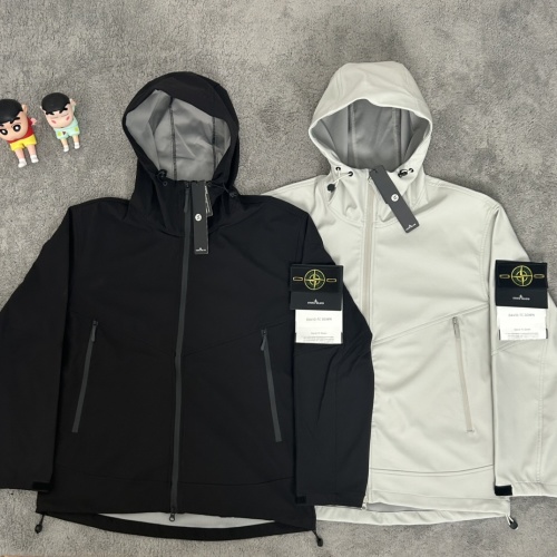 Stone Island Autumn Functional Double Zipper Hooded Softshell Jacket 1 Stone Island Autumn Functional Double Zipper Hooded Softshell Jacket