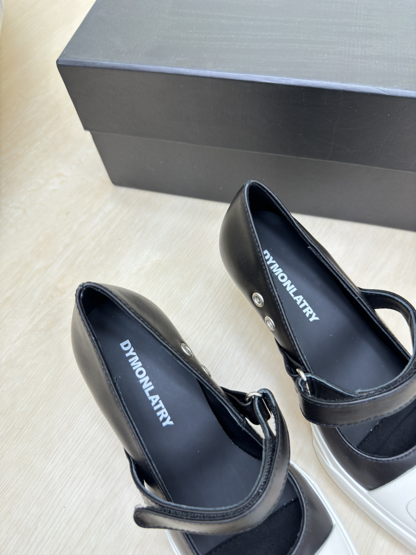 Luxury Pointy Sneakers: National Tide, Designer Brand, Black Cow Skin Quality - 图片 7