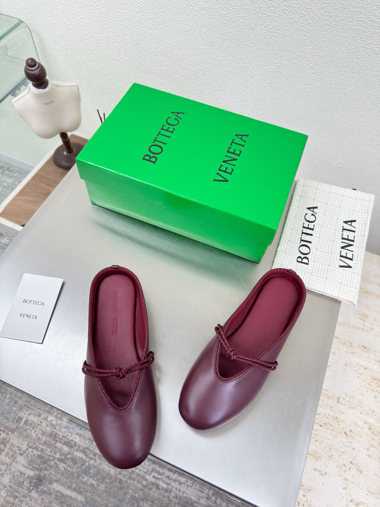 高版本出厂Bottega Veneta/BV F065 2026ss新款结绳玛丽珍半包拖鞋乐福鞋 高定的