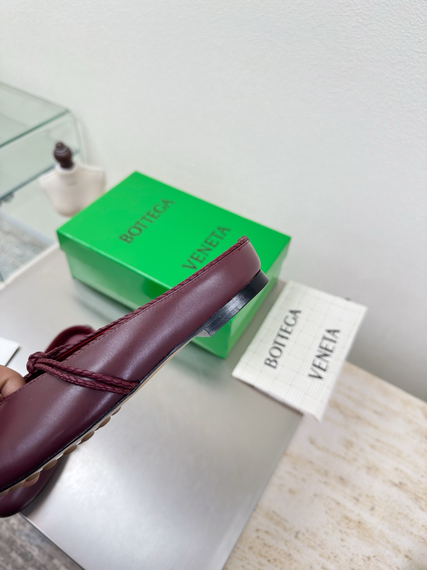 高版本出厂Bottega Veneta/BV F065 2026ss新款结绳玛丽珍半包拖鞋乐福鞋 高定的