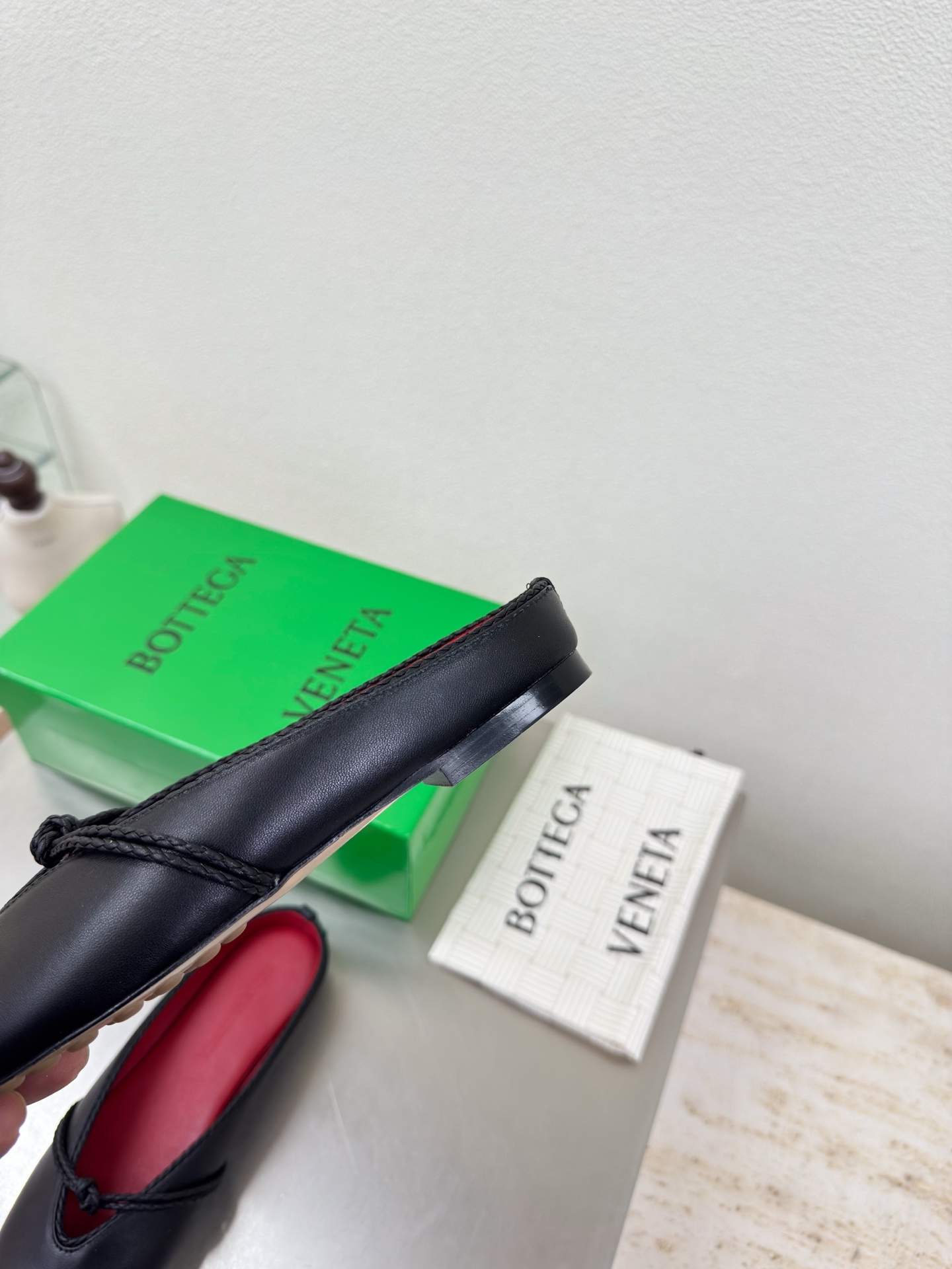 高版本出厂Bottega Veneta/BV F065 2026ss新款结绳玛丽珍半包拖鞋乐福鞋 高定的
