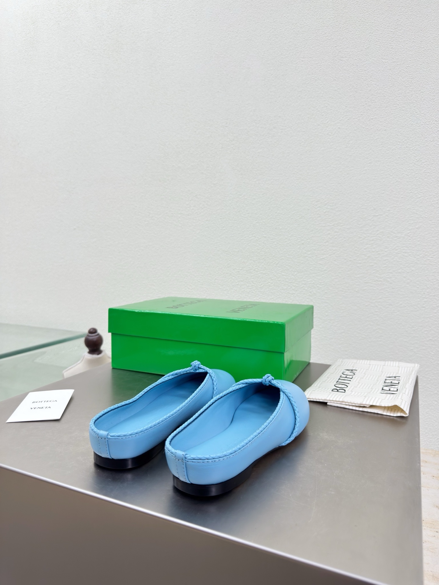 高版本出厂Bottega Veneta/BV F065 2026ss新款结绳玛丽珍半包拖鞋乐福鞋 高定的