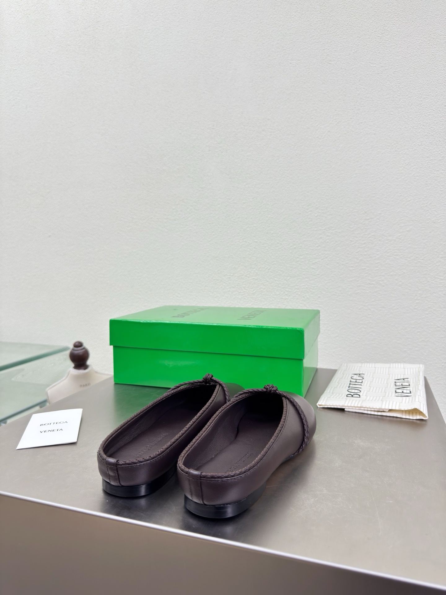 高版本出厂Bottega Veneta/BV F065 2026ss新款结绳玛丽珍半包拖鞋乐福鞋 高定的