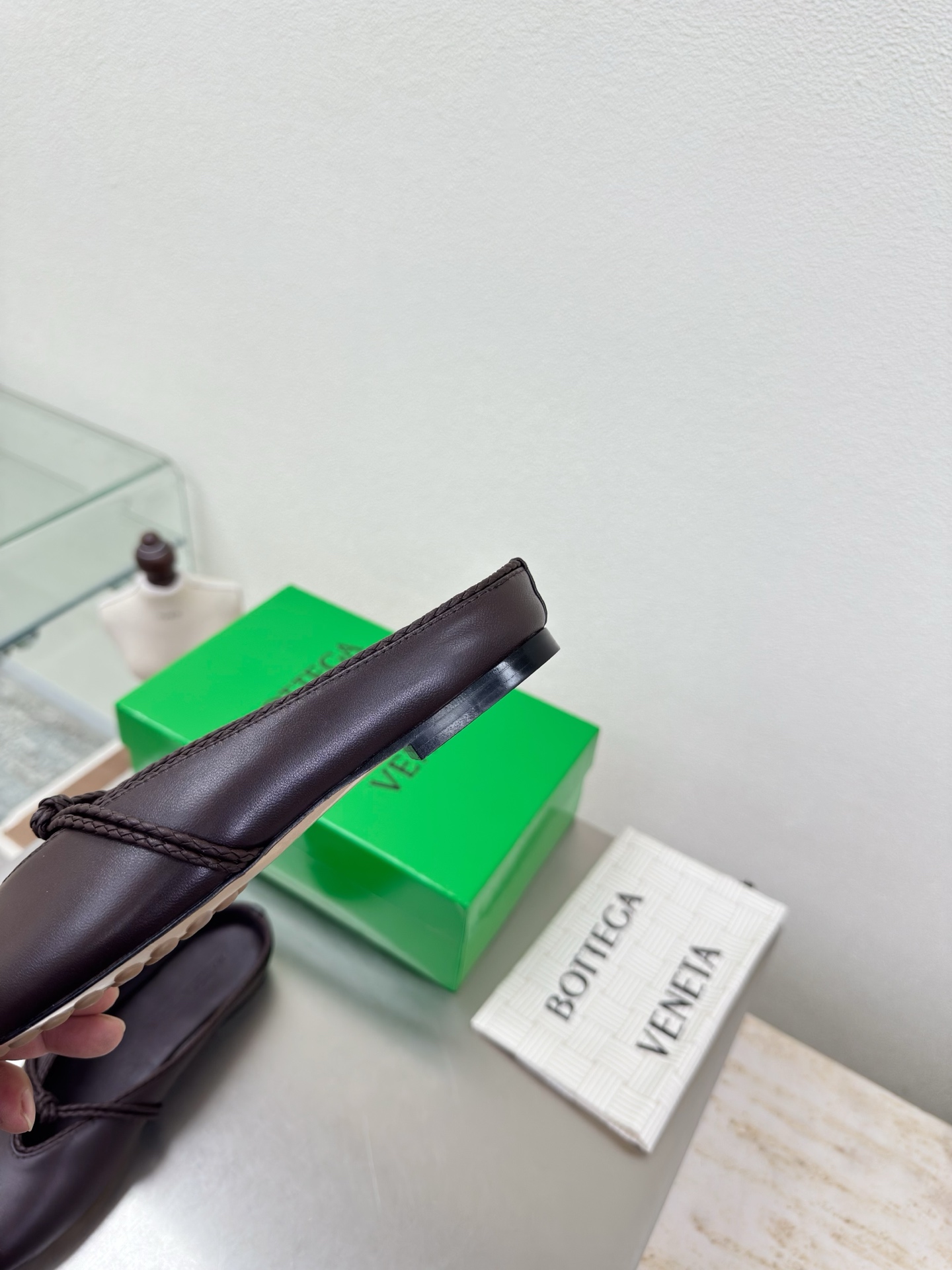 高版本出厂Bottega Veneta/BV F065 2026ss新款结绳玛丽珍半包拖鞋乐福鞋 高定的
