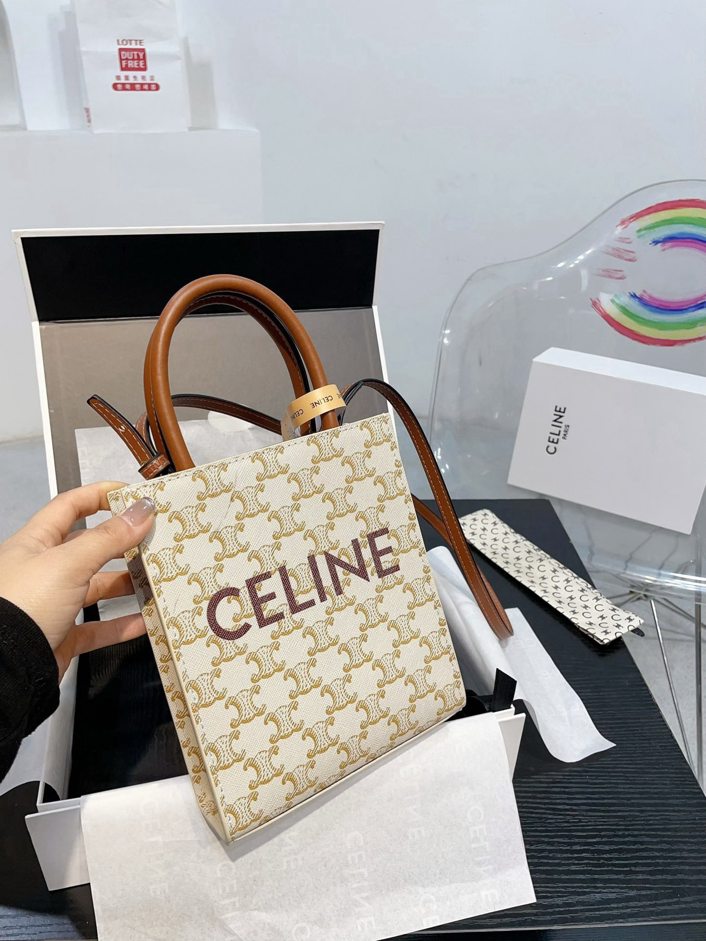 Celine bag High quality folding gift box with scarf — photo 6