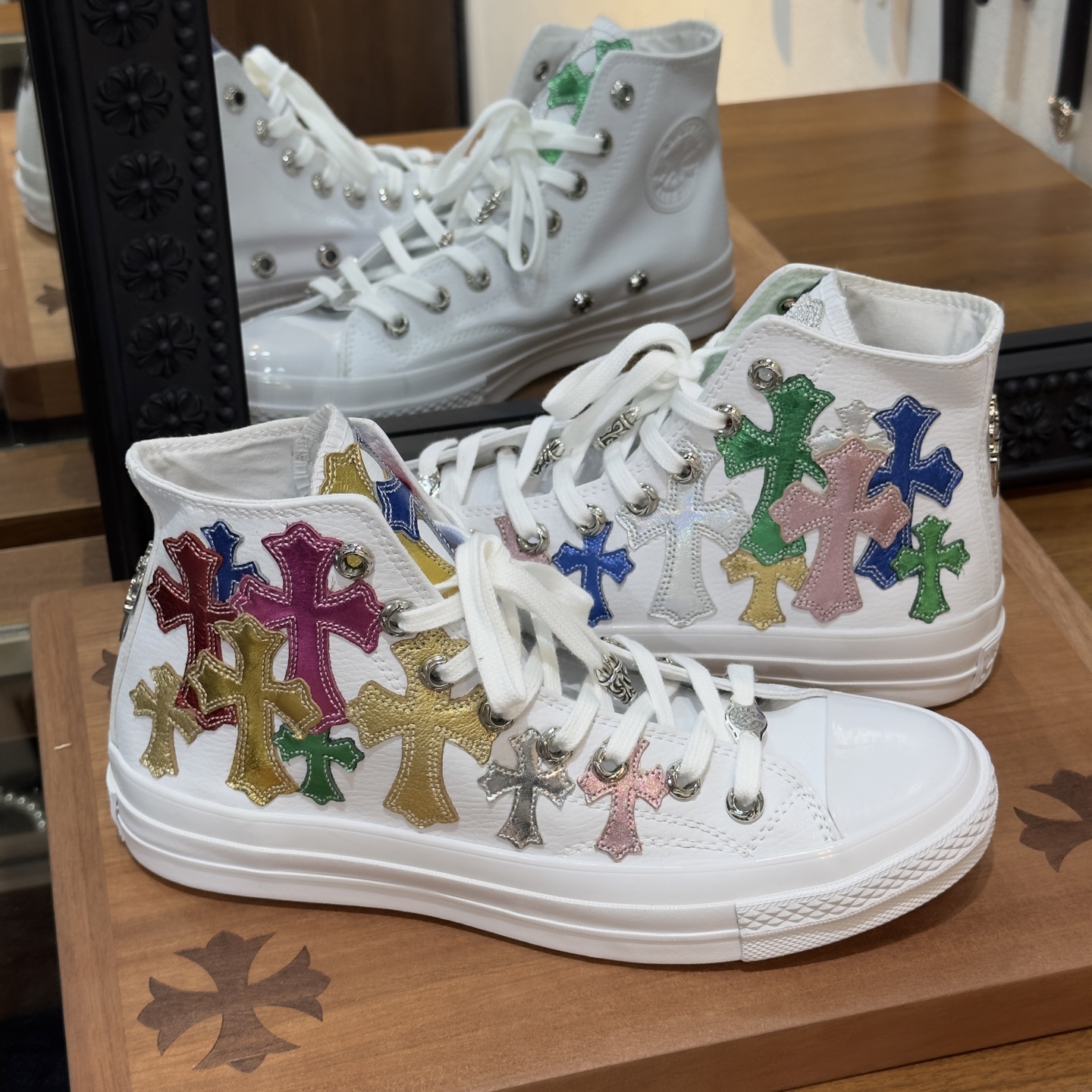 Chrome Hearts Converse 1970s pure white