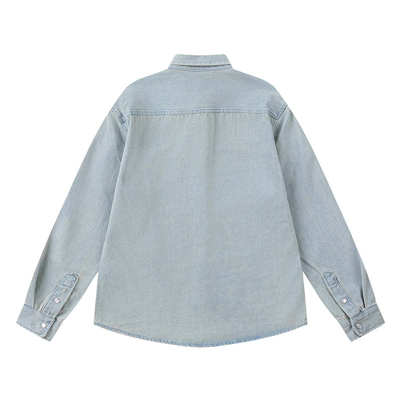 High-End Women’s Outfits: Ami Marc Long Sleeve Shirts and Embroidered Cowboy Shirts - 图片 4