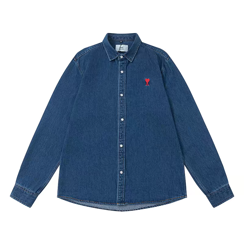 High-End Women’s Outfits: Ami Marc Long Sleeve Shirts with Embroidered Cowboy Style - 图片 4