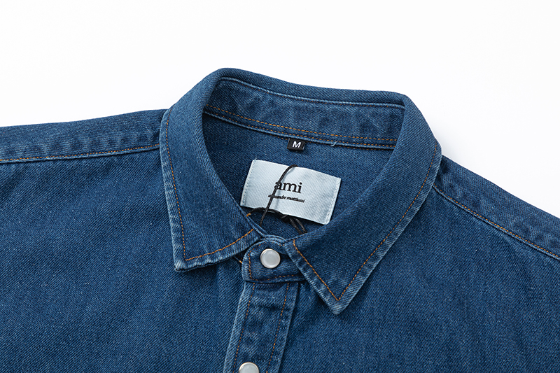 High-End Women’s Outfits: Ami Marc Long Sleeve Shirts with Embroidered Cowboy Style - 图片 6