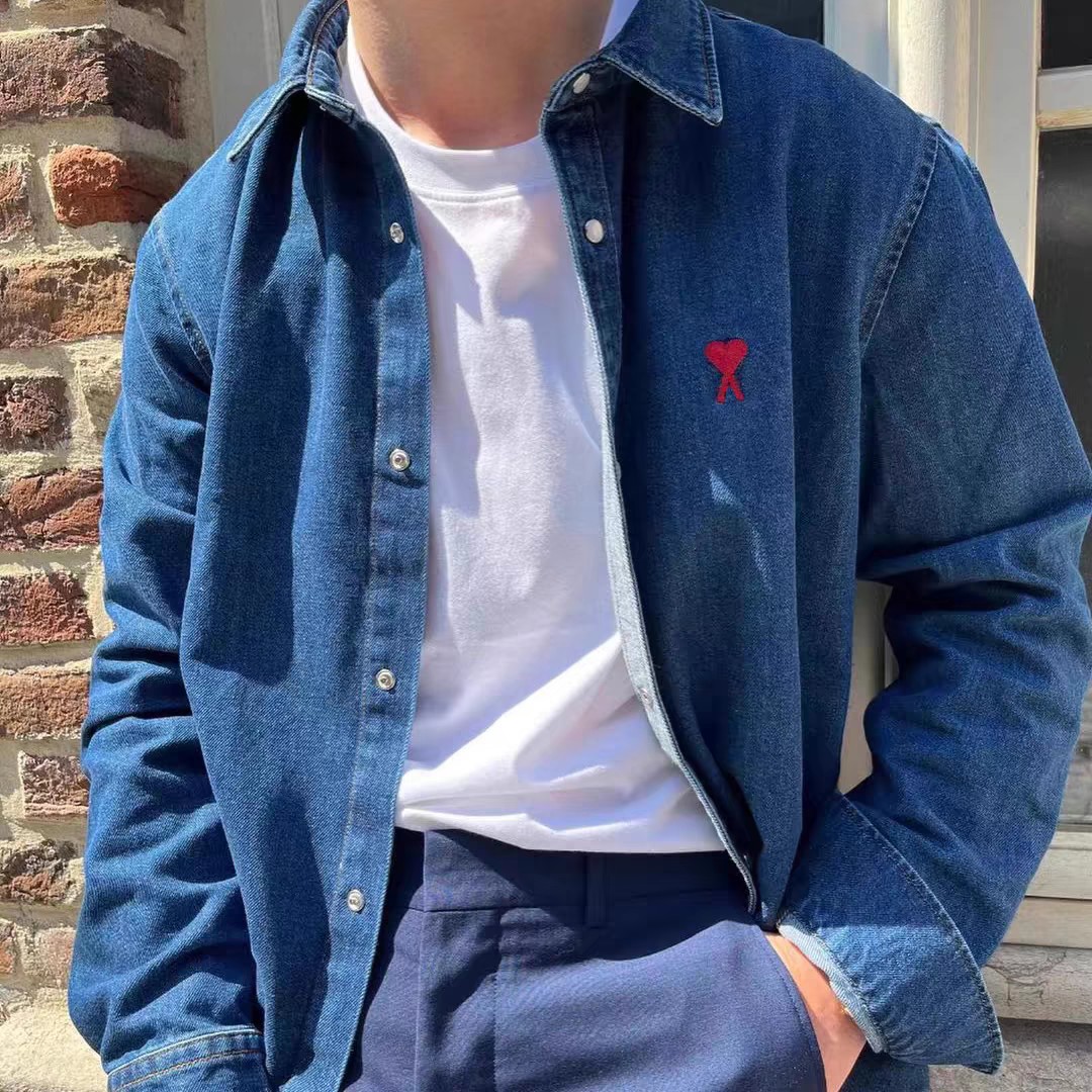 High-End Women’s Outfits: Ami Marc Long Sleeve Shirts with Embroidered Cowboy Style - 图片 1