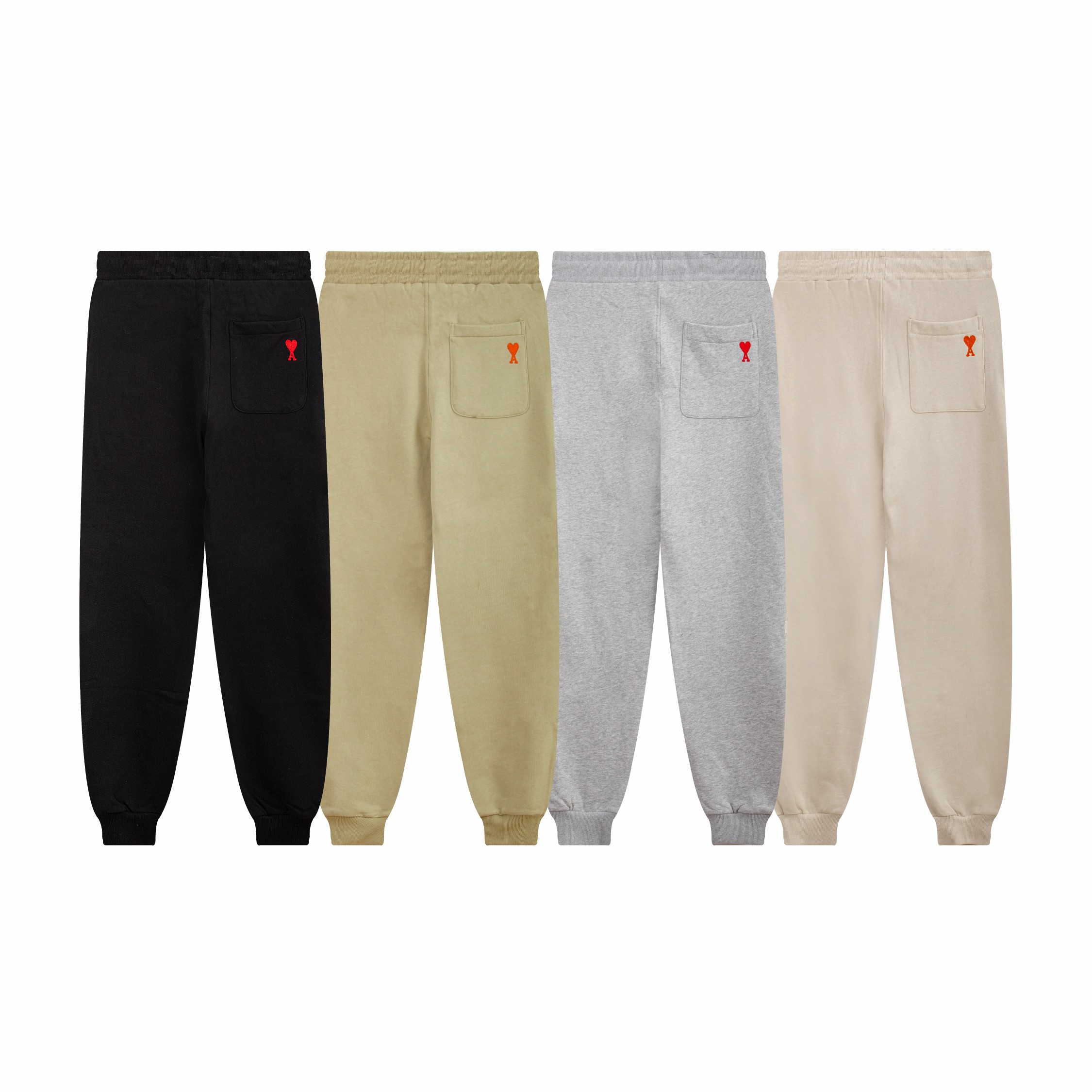 Trendy Women’s Spring and Summer Pants with Heart Embroidery, Various Colors Available