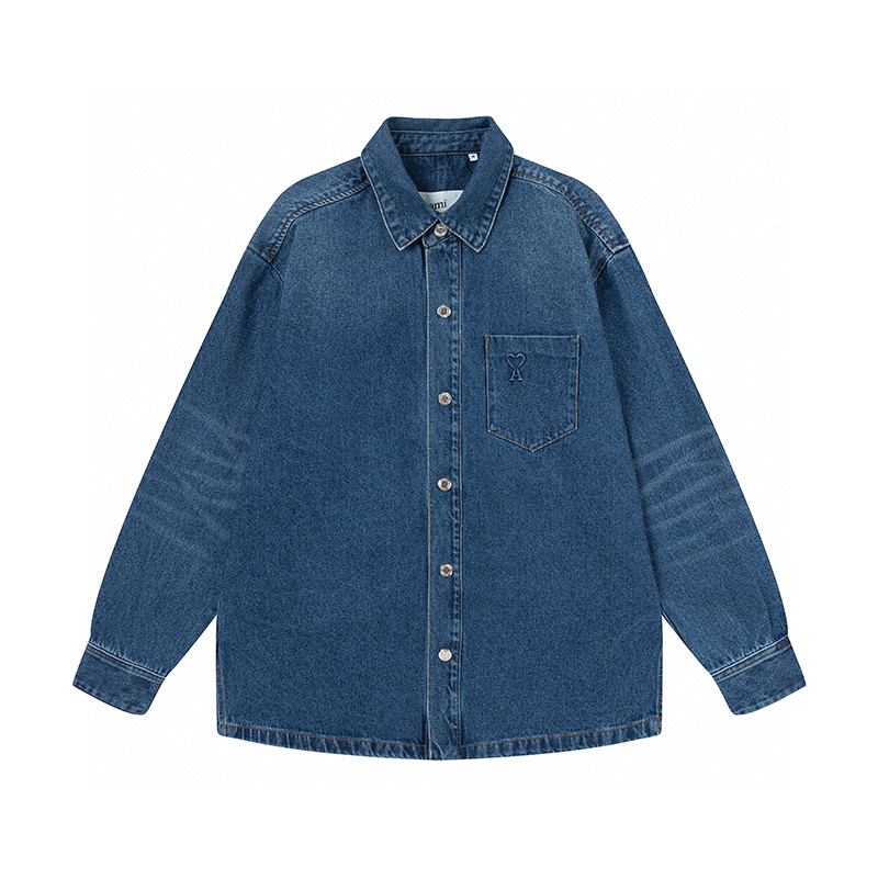 High-Quality Women’s Outfit with Zenami Careless Cowboy’s Shirt Coat – Custom Details, Loose Fit. - 图片 8