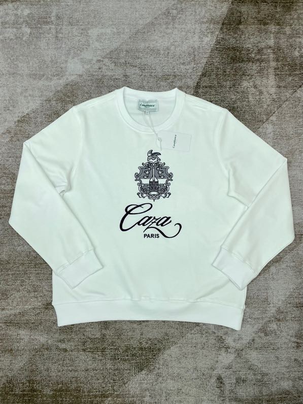 P100 CASABLANCA Casablanca sudadera con cuello redondo, desarrollo original, tela de felpa de 380 gramos, cómoda al usa…
