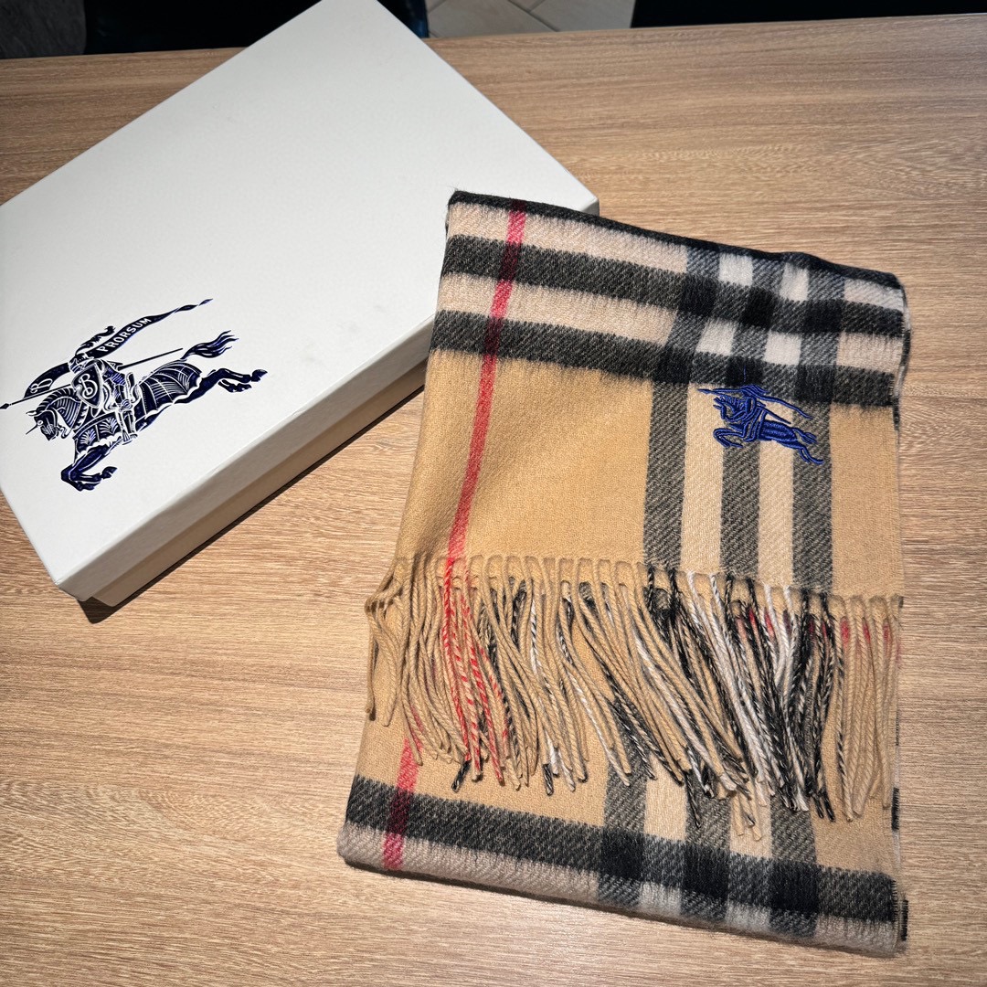 Burberry Scarf Lattice Cashmere Fall/Winter Collection Fashion