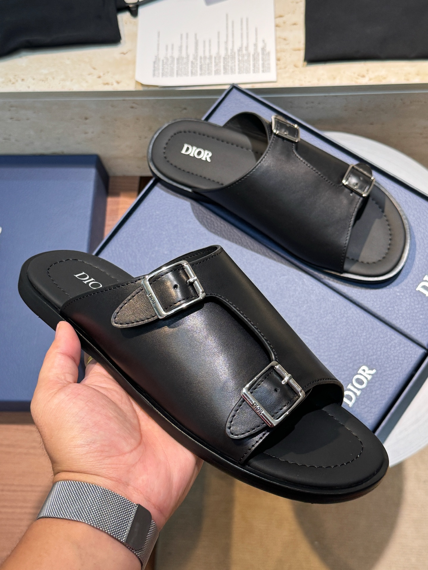 Dior Style Leather Men's Shoes Men's Shoes Men's Shoes detail image 3 from source 782268