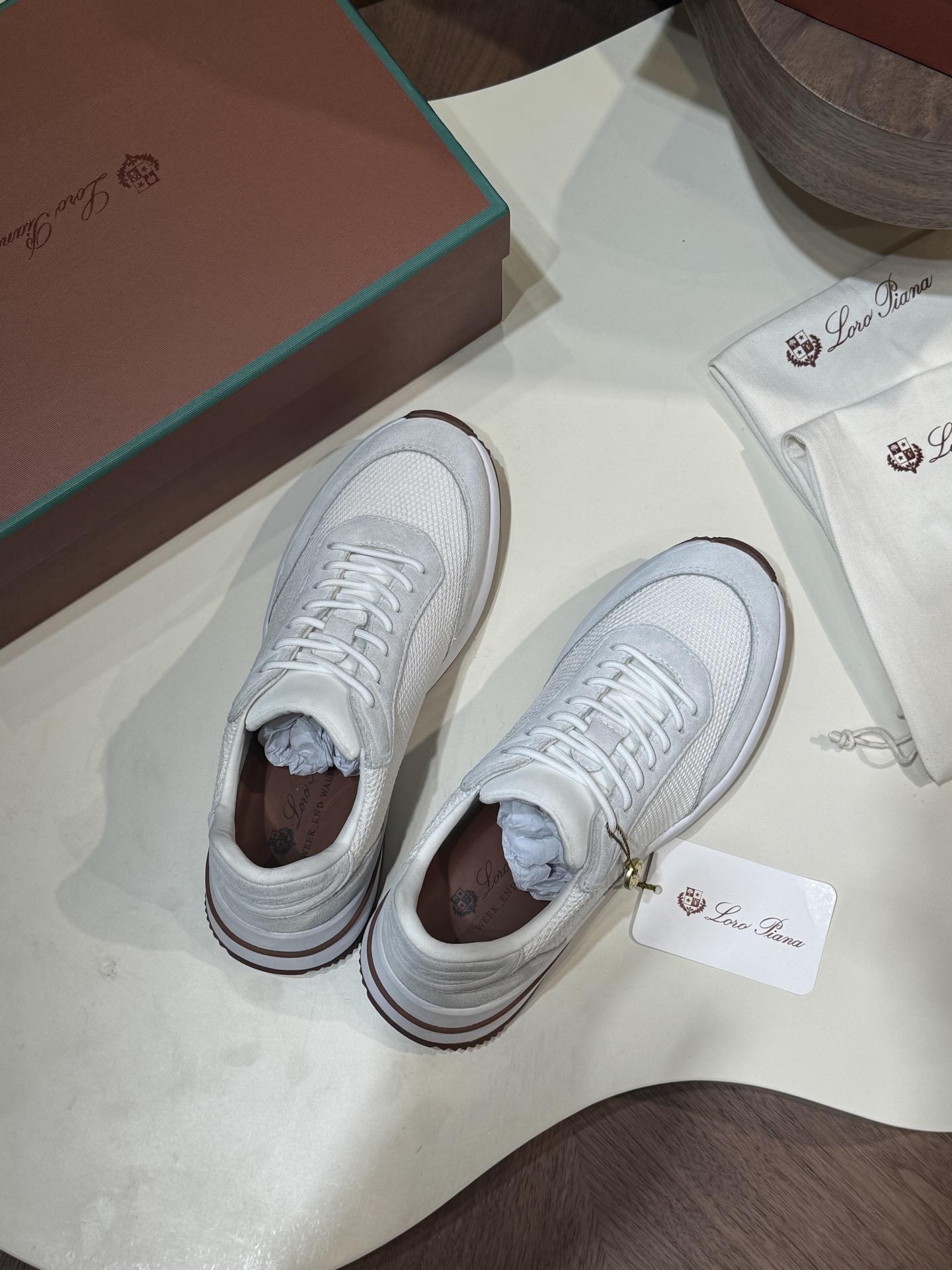 Loro Piana Style Grey Leather Men's Shoes Men's Shoes Men's Shoes detail image 5 from source 782960