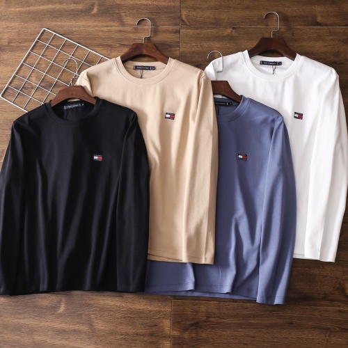 Tommy Hilfiger Men's Long Sleeve Crew Neck T-Shirt | Soft & Comfortable 1 Tommy Hilfiger Men's Long Sleeve Crew Neck T-Shirt | Soft & Comfortable