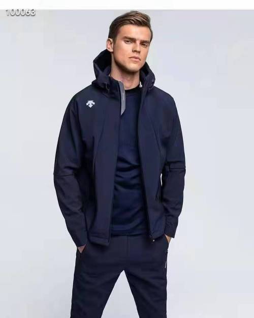 Descente Men's Hooded Jacket: Waterproof, Laser-Cut, Athletic & Casual Style 1 Descente Men's Hooded Jacket: Waterproof, Laser-Cut, Athletic & Casual Style