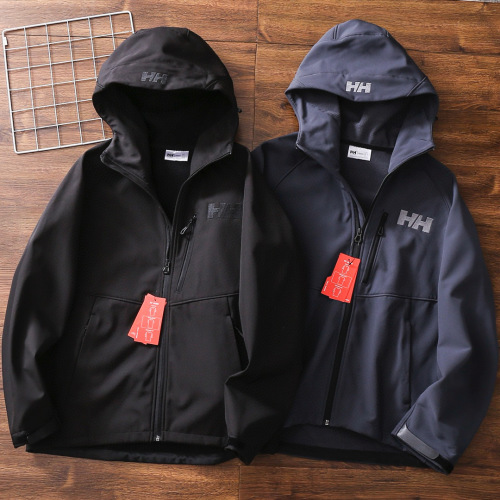 Helly Hansen Men's Hooded Outdoor Jacket - Fleece Lined Windproof Coat 1 Helly Hansen Men's Hooded Outdoor Jacket - Fleece Lined Windproof Coat