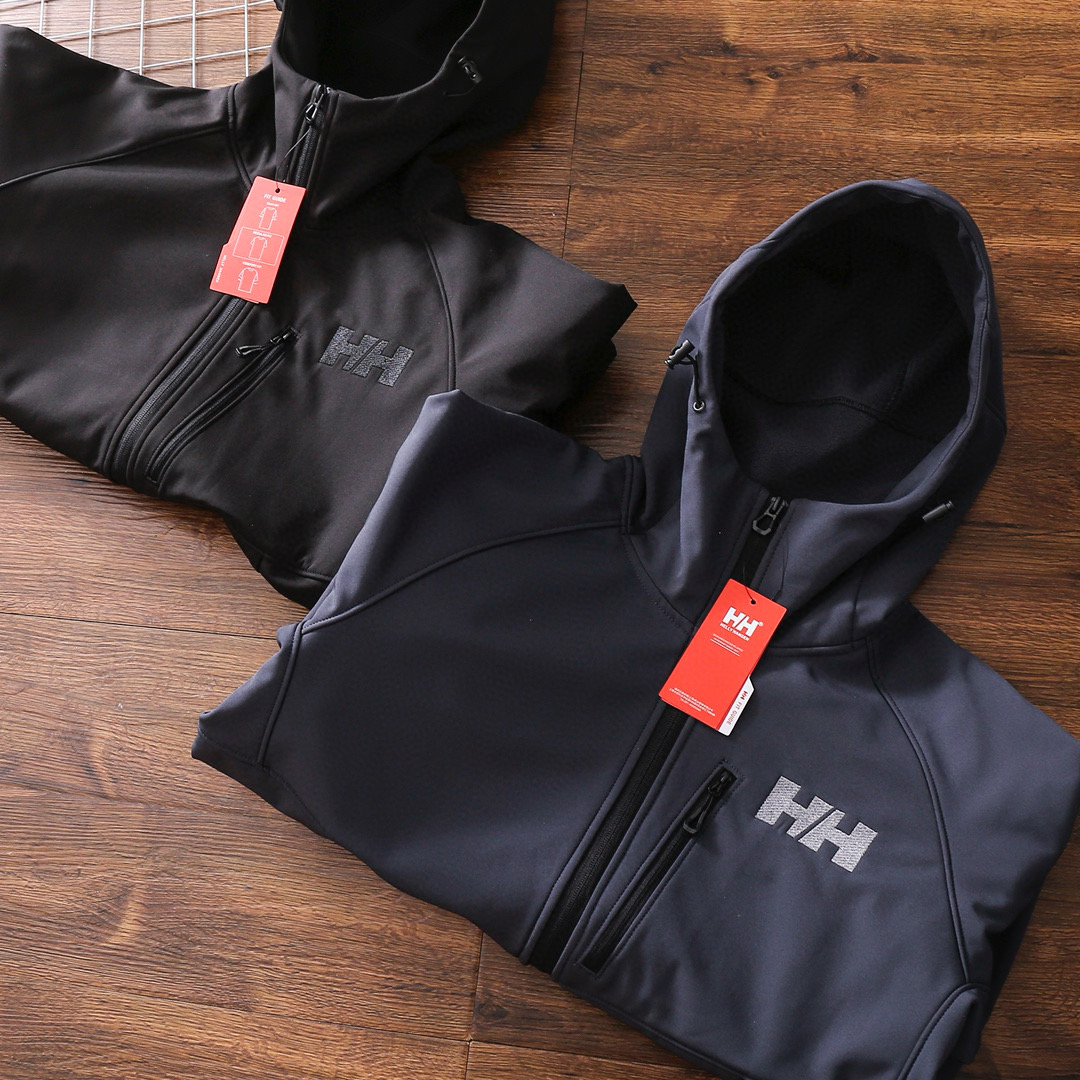 Helly Hansen Men's Hooded Outdoor Jacket Fleece Lined Warm Sportswear Coat