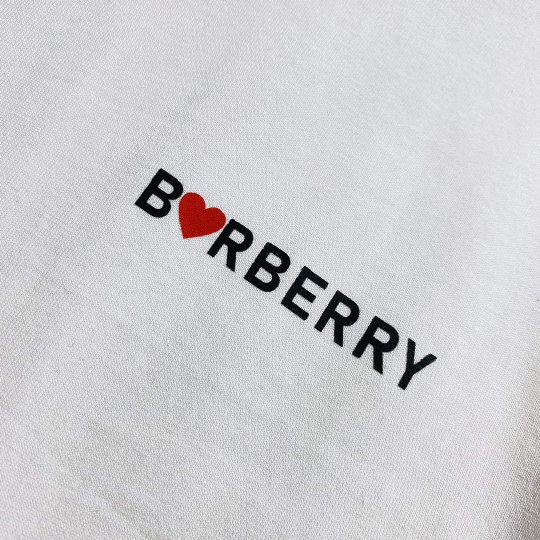 穿210斤胖子福音情侣装巴宝莉Burberry原单品质2024最新款男装短袖T恤精选专柜订制顶级丝光棉进