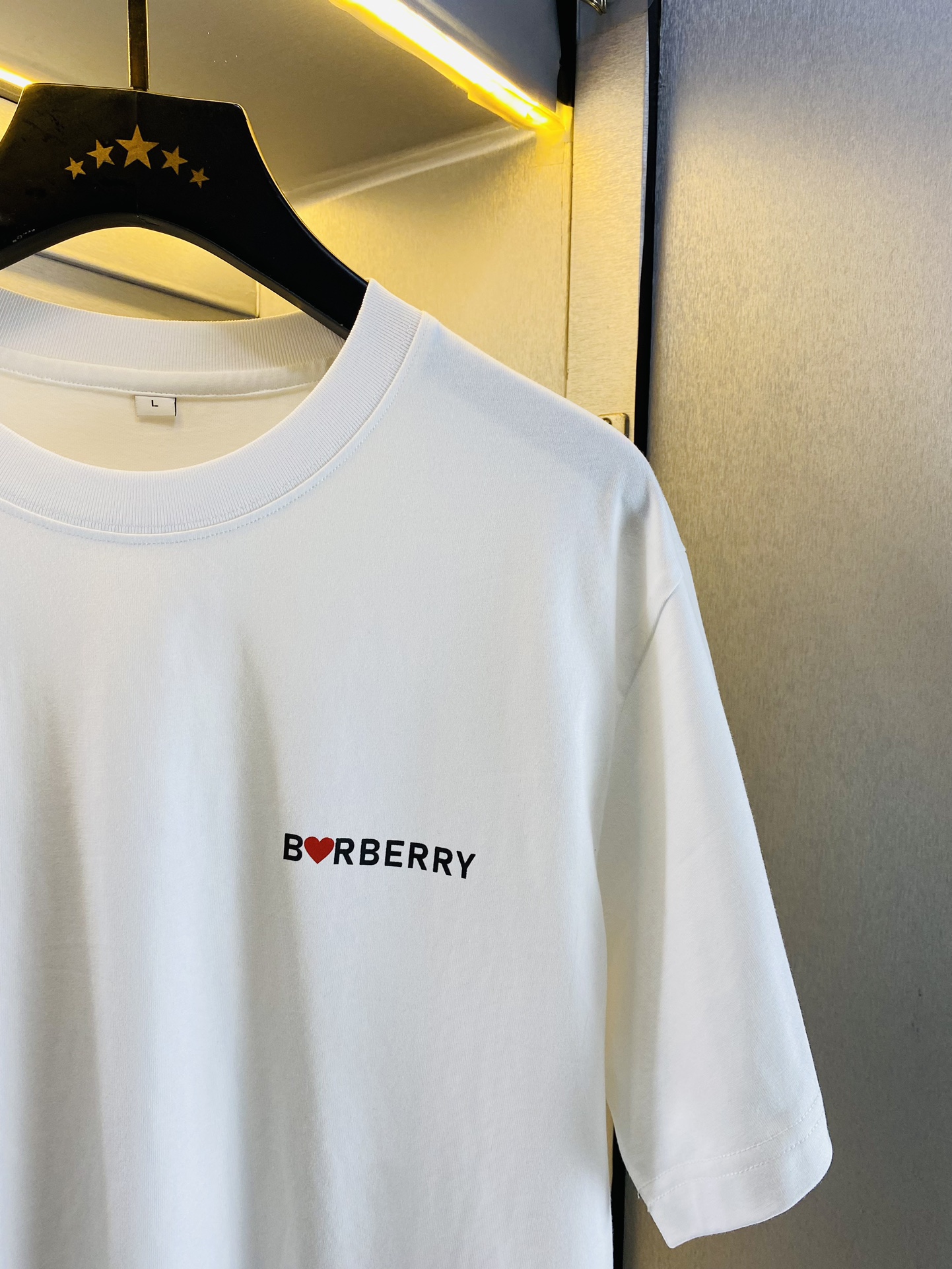 穿210斤胖子福音情侣装巴宝莉Burberry原单品质2024最新款男装短袖T恤精选专柜订制顶级丝光棉进