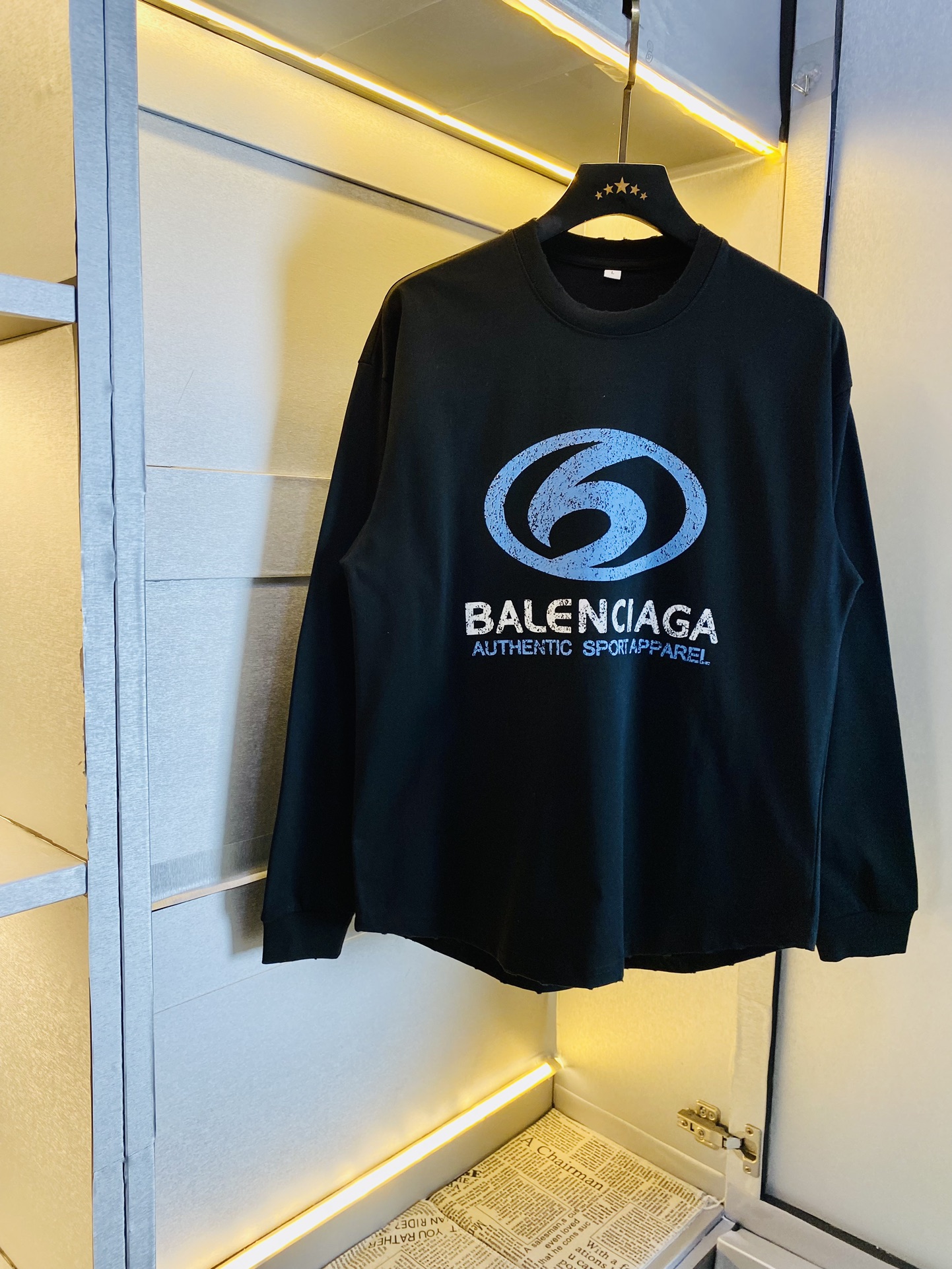 Balenciaga Kleding T-Shirt Unisex Katoen Gemerceriseerd katoen Lange mouw