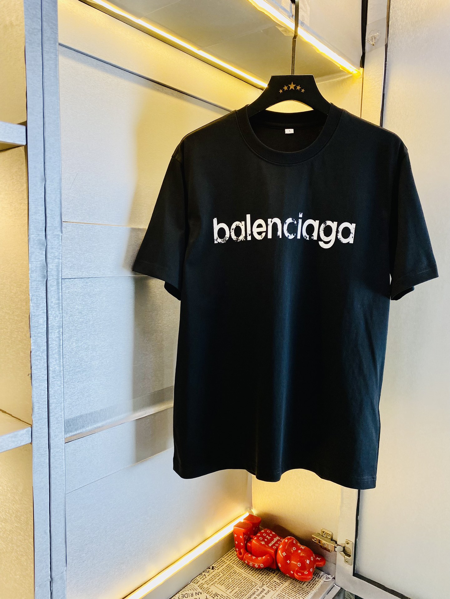 Groothandel replica shop
 Balenciaga Kleding T-Shirt Unisex Katoen Gemerceriseerd katoen Korte mouw