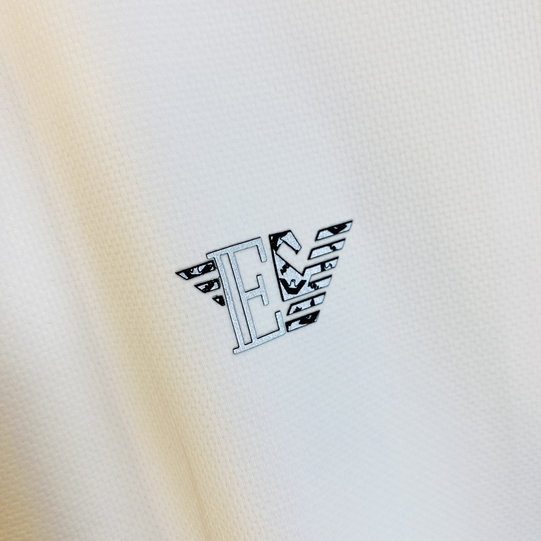 穿200斤阿玛尼Amani原单品质2024最新款衣服男装翻领短袖精选专柜订制顶级进口面料所有细节做工完美