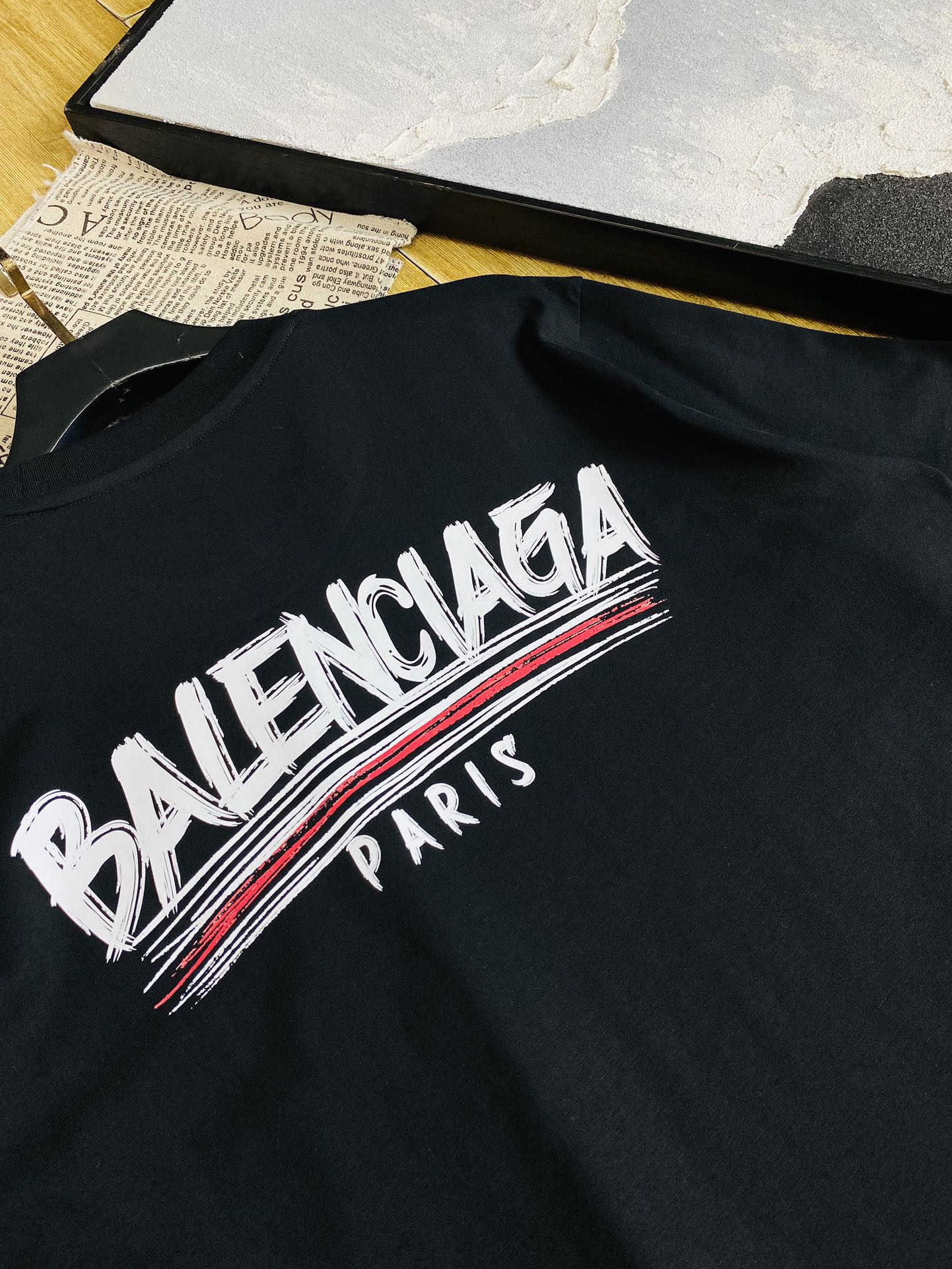 穿210斤胖子福音情侣装巴黎世家Balenciaga原单品质2024最新款男装短袖T恤精选专柜订制顶级丝