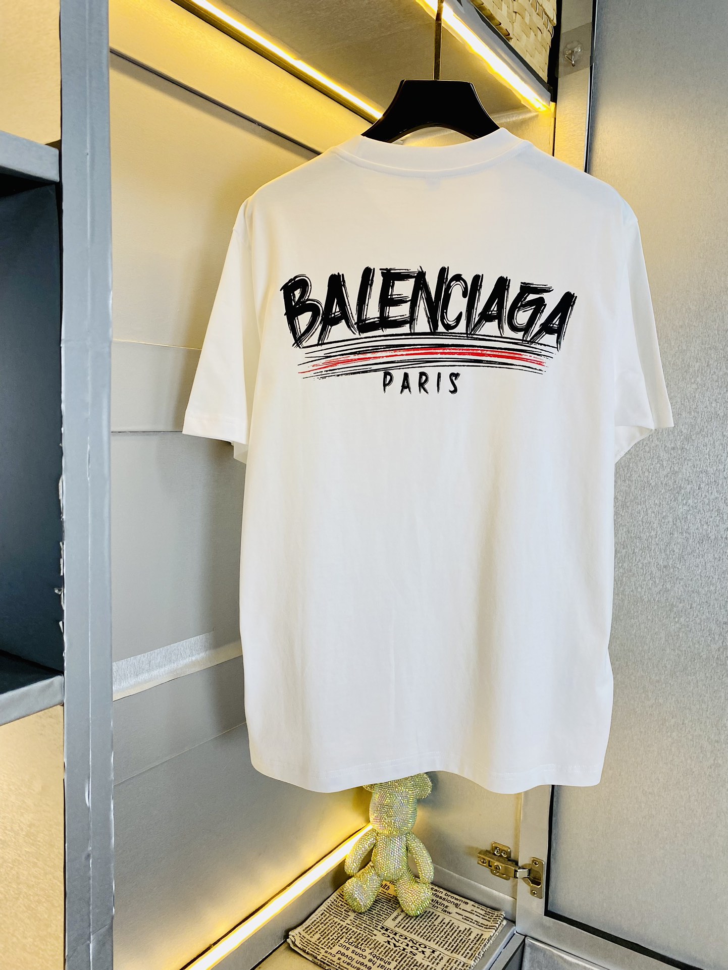 穿210斤胖子福音情侣装巴黎世家Balenciaga原单品质2024最新款男装短袖T恤精选专柜订制顶级丝