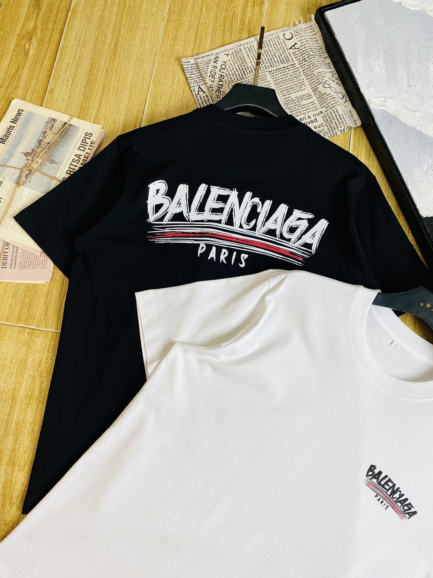 穿210斤胖子福音情侣装巴黎世家Balenciaga原单品质2024最新款男装短袖T恤精选专柜订制顶级丝