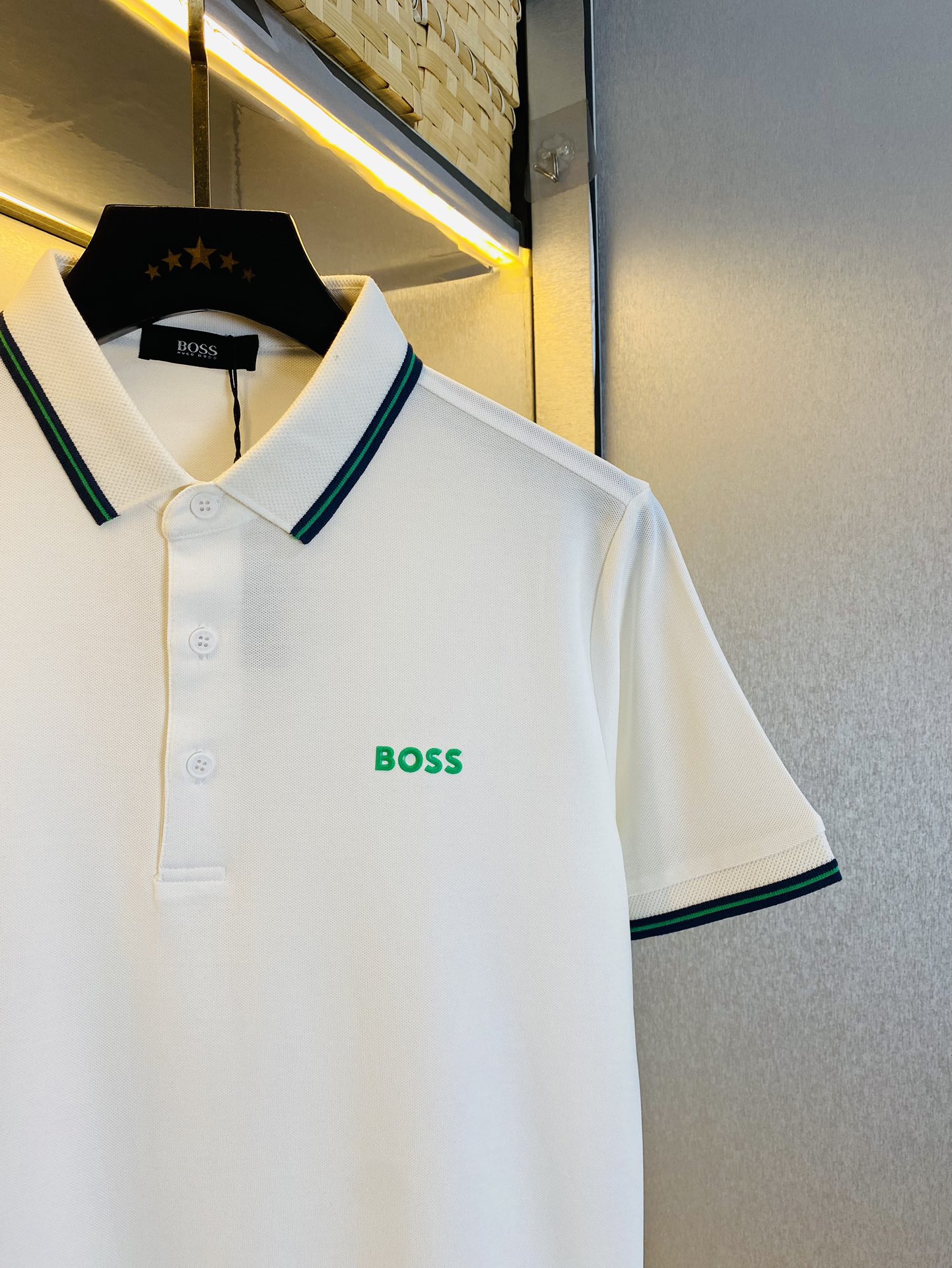 穿200斤BOSS原单品质2024最新款衣服男装翻领短袖精选专柜订制顶级朱地丝光棉进口面料所有细节做工完