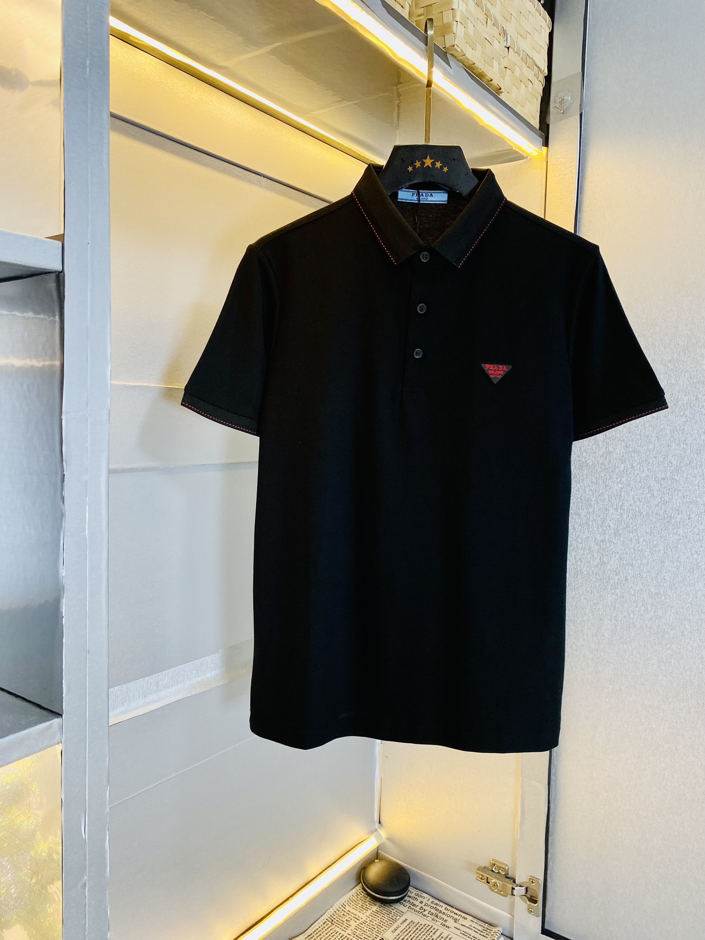 Prada Kleding T-Shirt Katoen Gemerceriseerd katoen Korte mouw