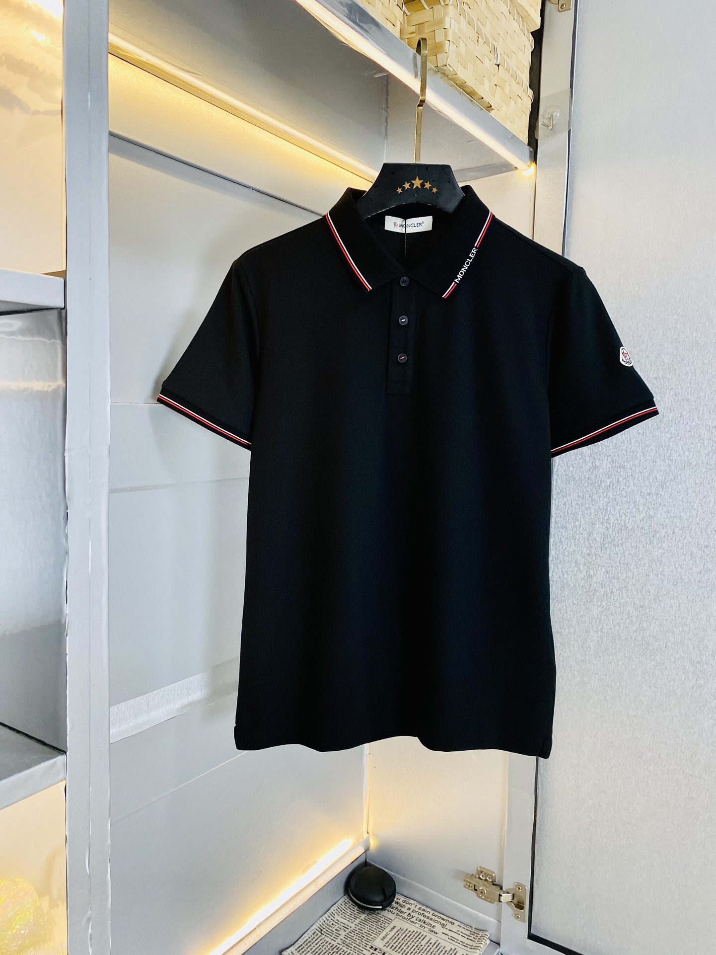 Moncler Kleding T-Shirt Katoen Gemerceriseerd katoen Korte mouw