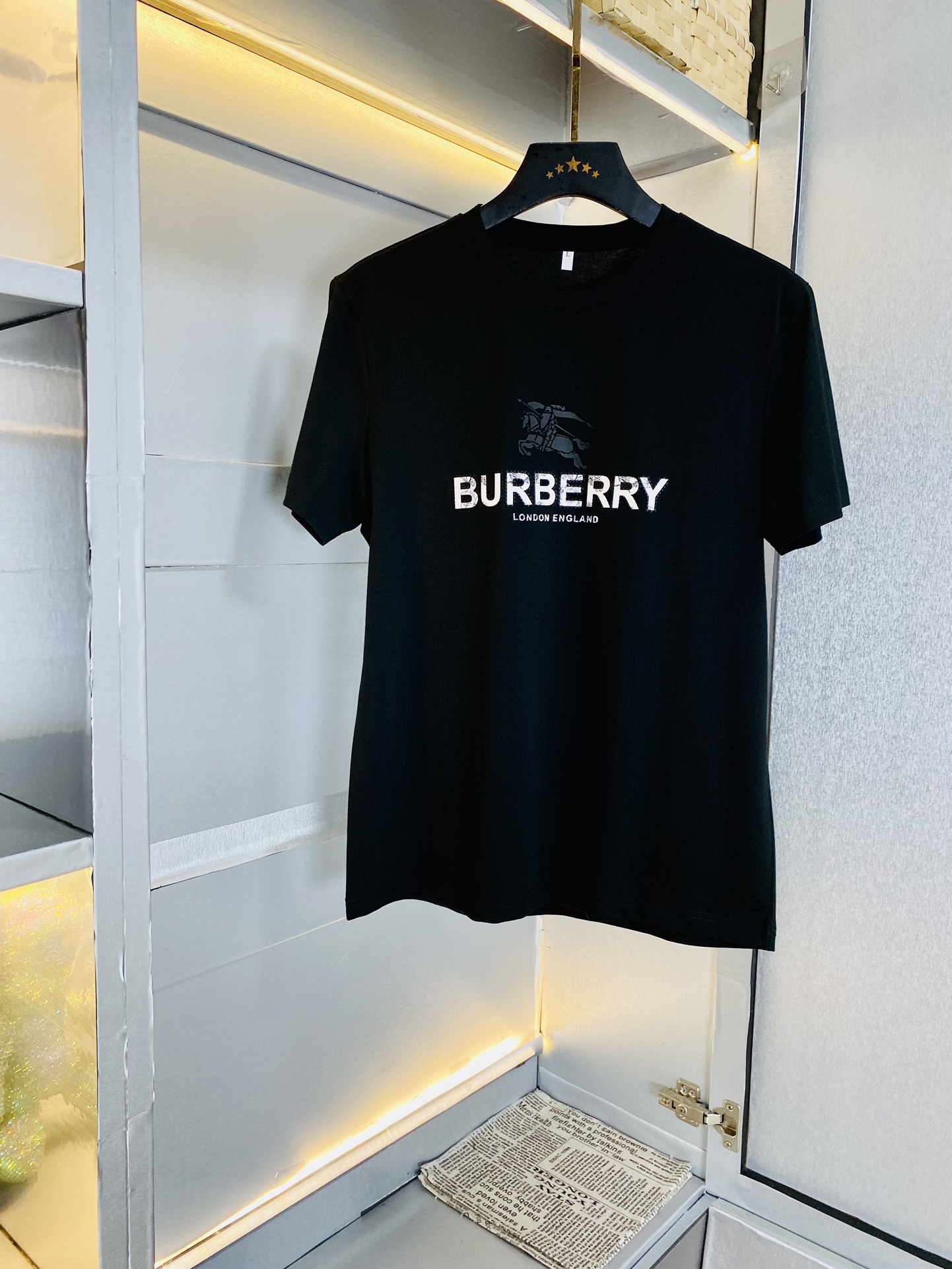 穿240斤胖子福音情侣款码数M-6XL巴宝莉Burberry原单品质2024最新款男装短袖T恤衣服精选专