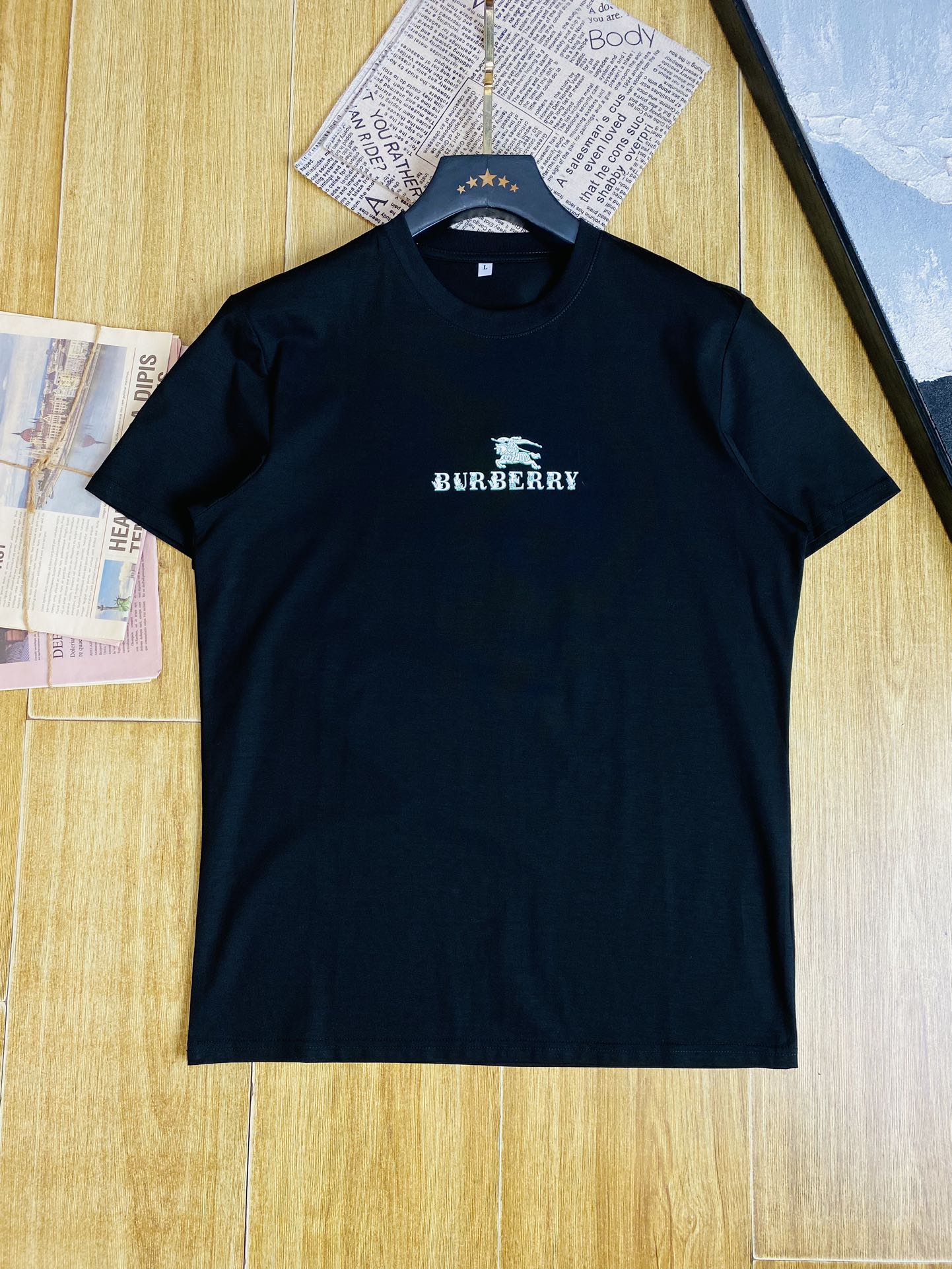 穿205斤胖子福音巴宝莉Burberry原单品质2024最新款男装短袖T恤精选专柜订制顶级丝光棉进口面料