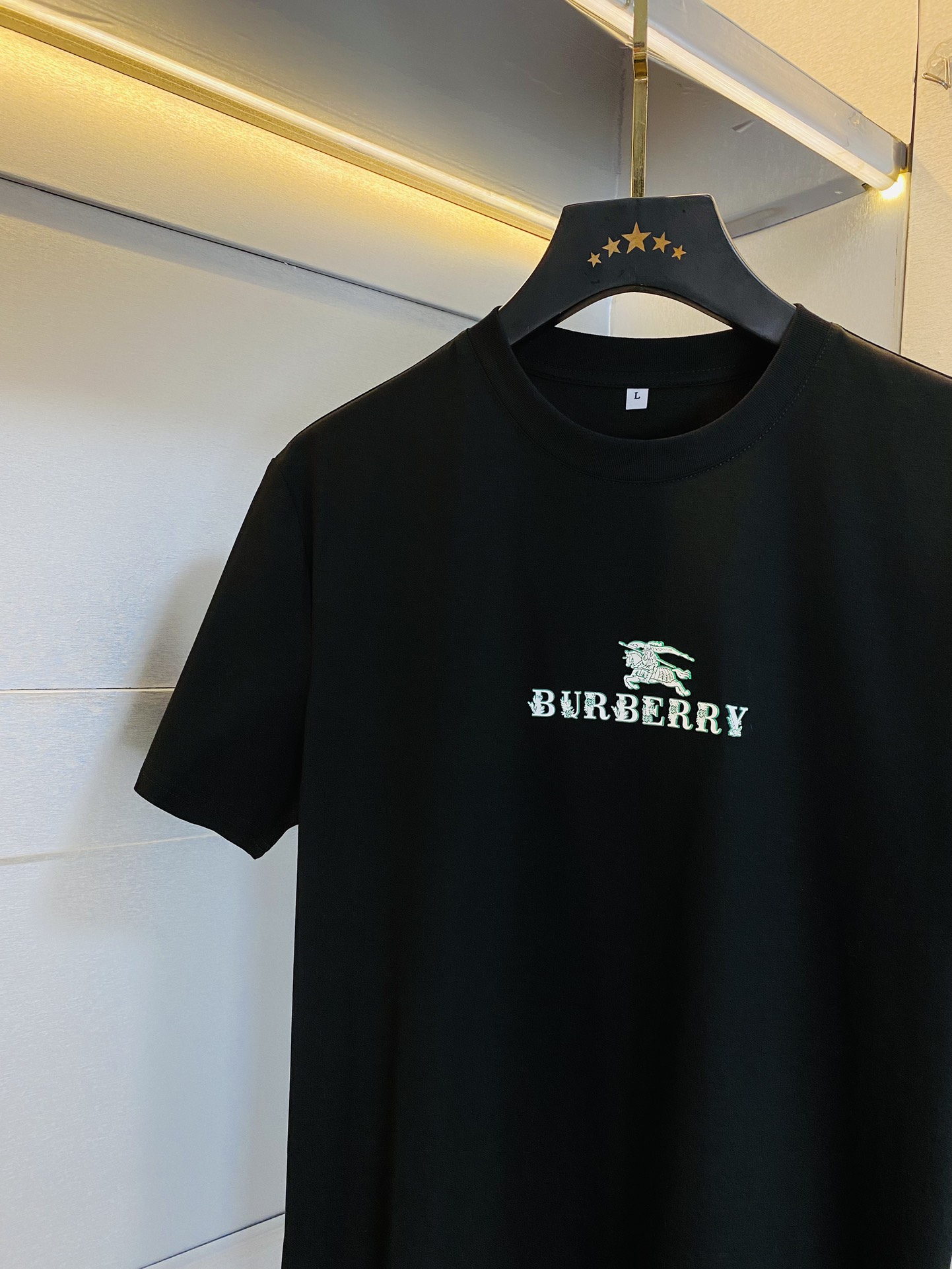 穿205斤胖子福音巴宝莉Burberry原单品质2024最新款男装短袖T恤精选专柜订制顶级丝光棉进口面料