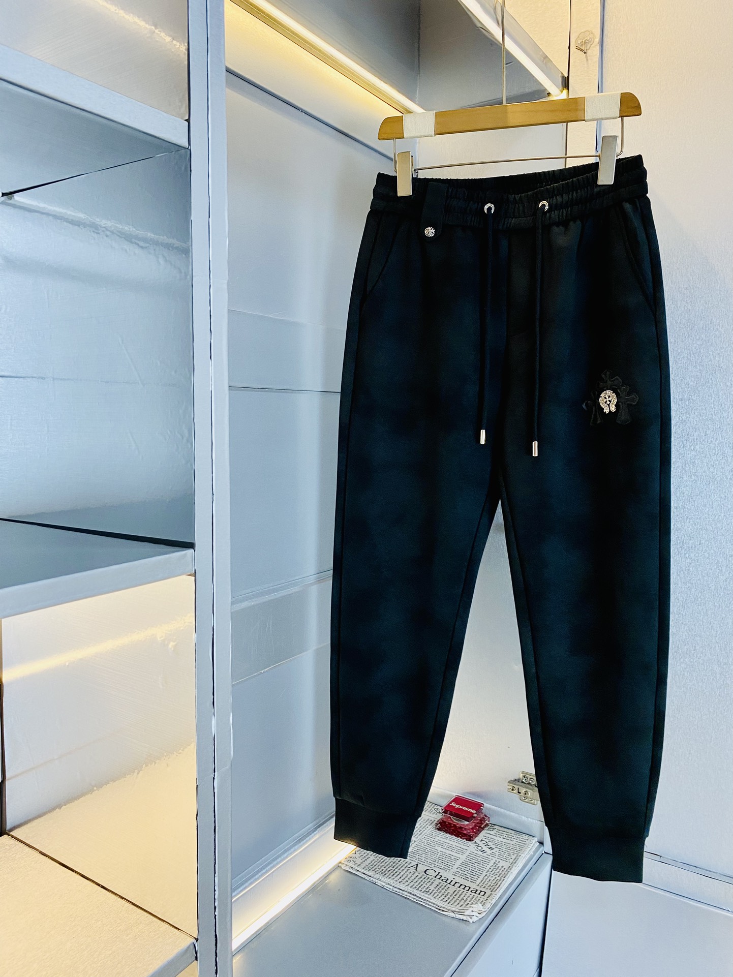 ！  官网原单货 可穿200斤🔥克罗心ChromeHearts 简约时尚 秋冬款休闲裤长裤👖身穿着非常舒