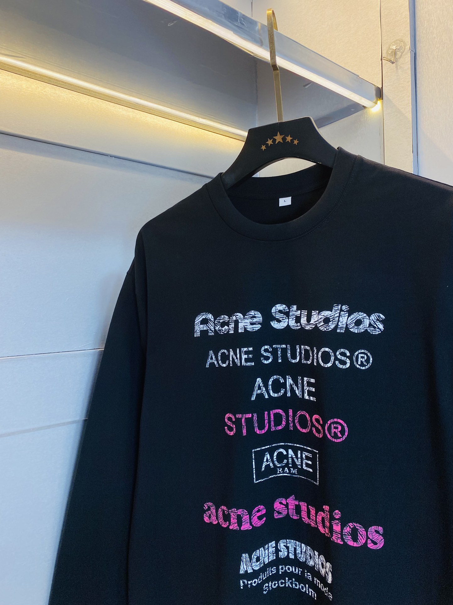 ！  🔥穿220斤 胖子福音 💞Acne Studios 原单品质情侣款 最新款 加厚长袖卫衣款打底衫 