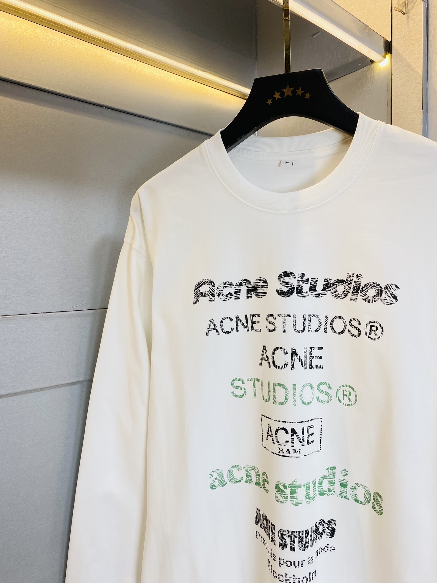 ！  🔥穿220斤 胖子福音 💞Acne Studios 原单品质情侣款 最新款 加厚长袖卫衣款打底衫 