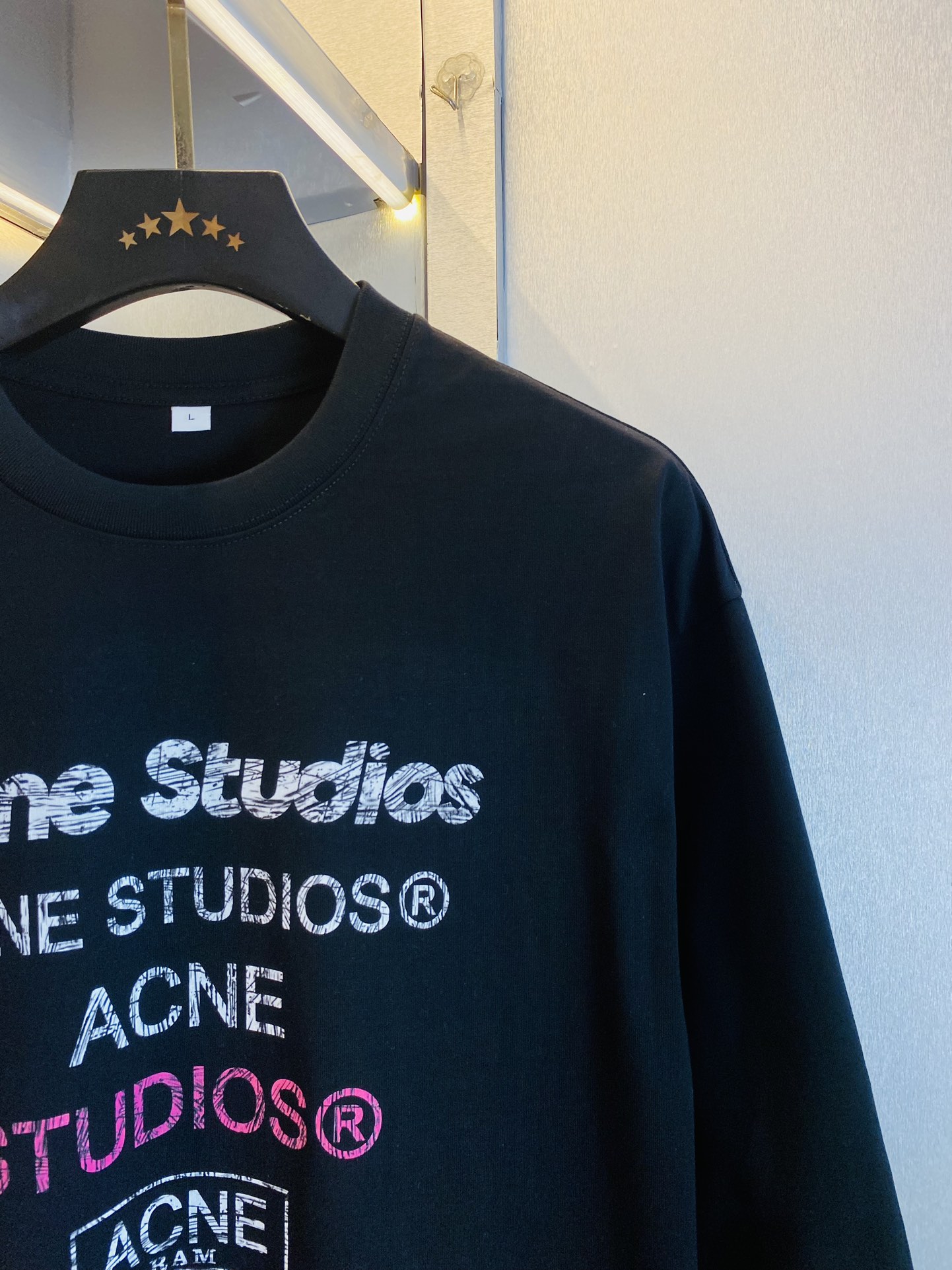 ！  🔥穿220斤 胖子福音 💞Acne Studios 原单品质情侣款 最新款 加厚长袖卫衣款打底衫 