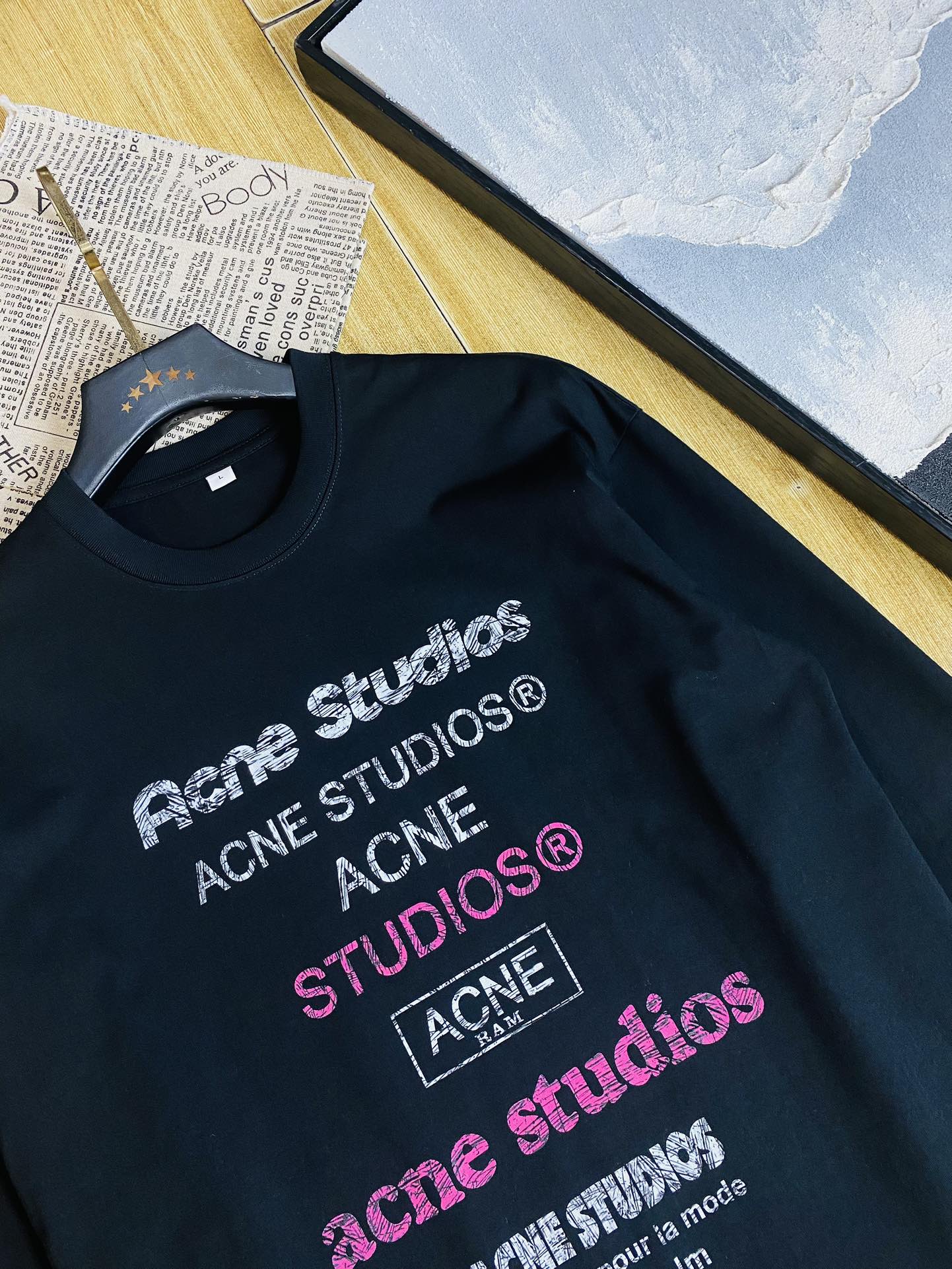 ！  🔥穿220斤 胖子福音 💞Acne Studios 原单品质情侣款 最新款 加厚长袖卫衣款打底衫 