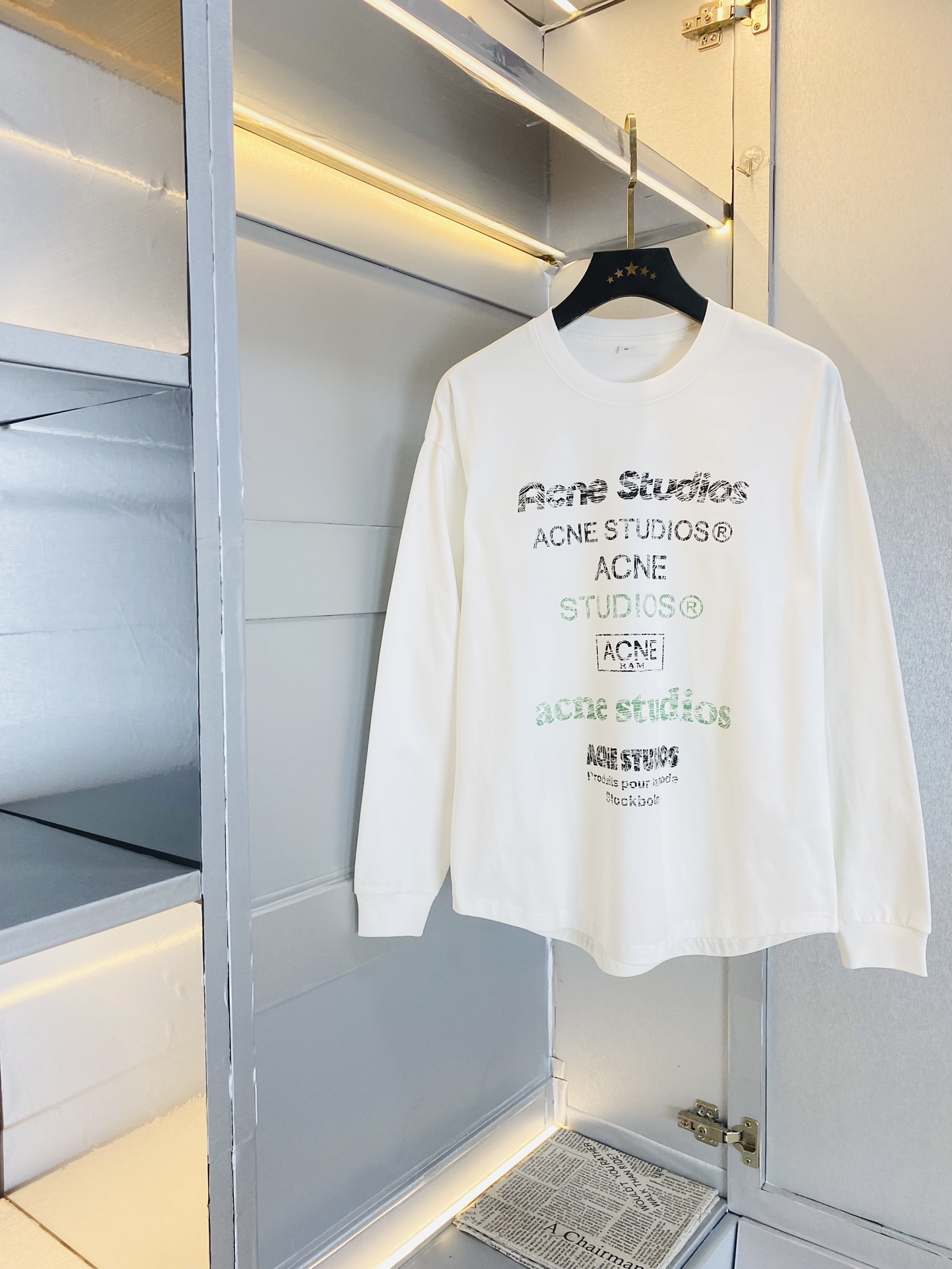 ！  🔥穿220斤 胖子福音 💞Acne Studios 原单品质情侣款 最新款 加厚长袖卫衣款打底衫 