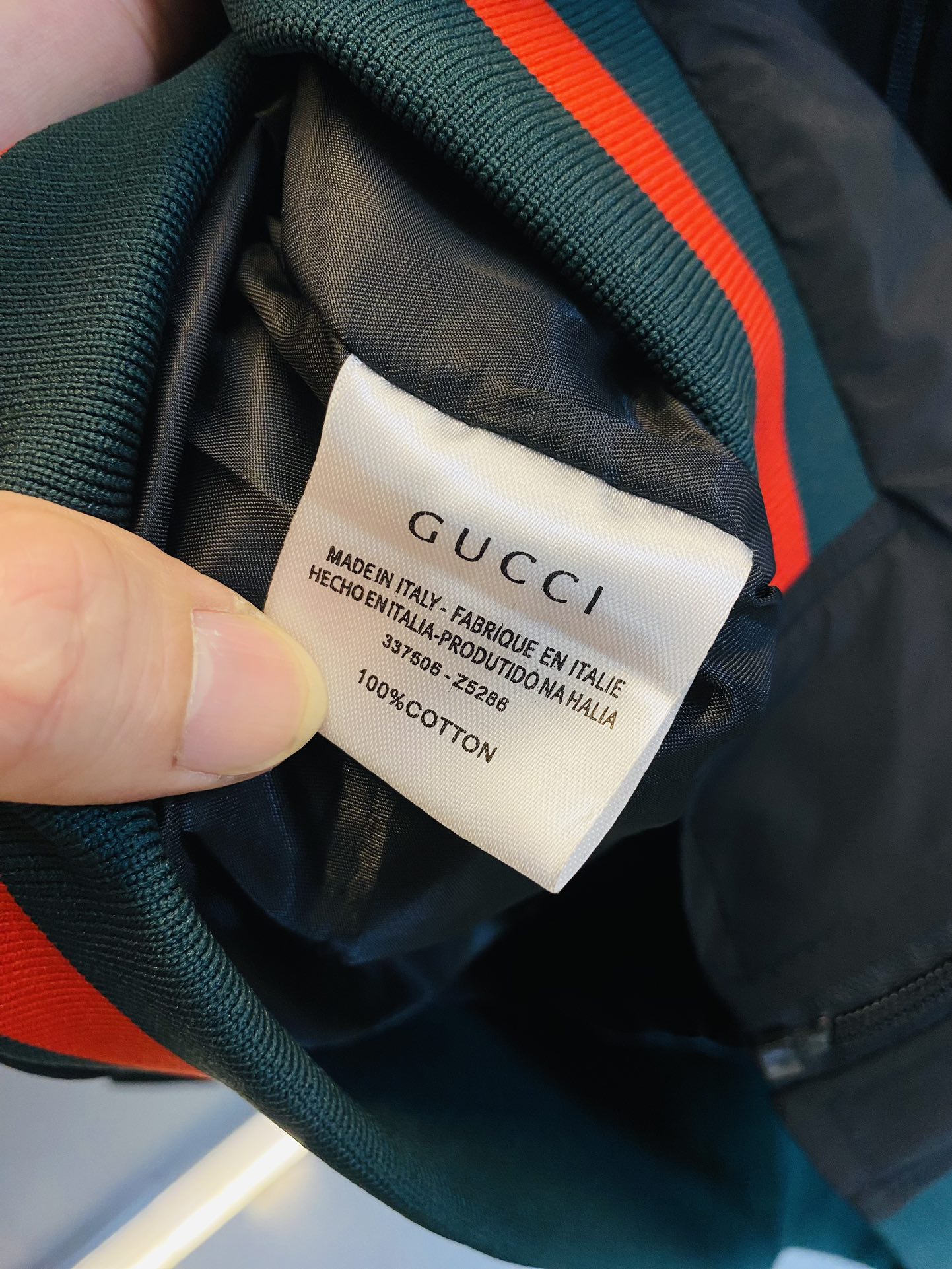 官网原单货可穿200斤古奇Gucci2024秋款！新款外套夹克三标齐全带洗水唛高版本高品质原版面料网红明