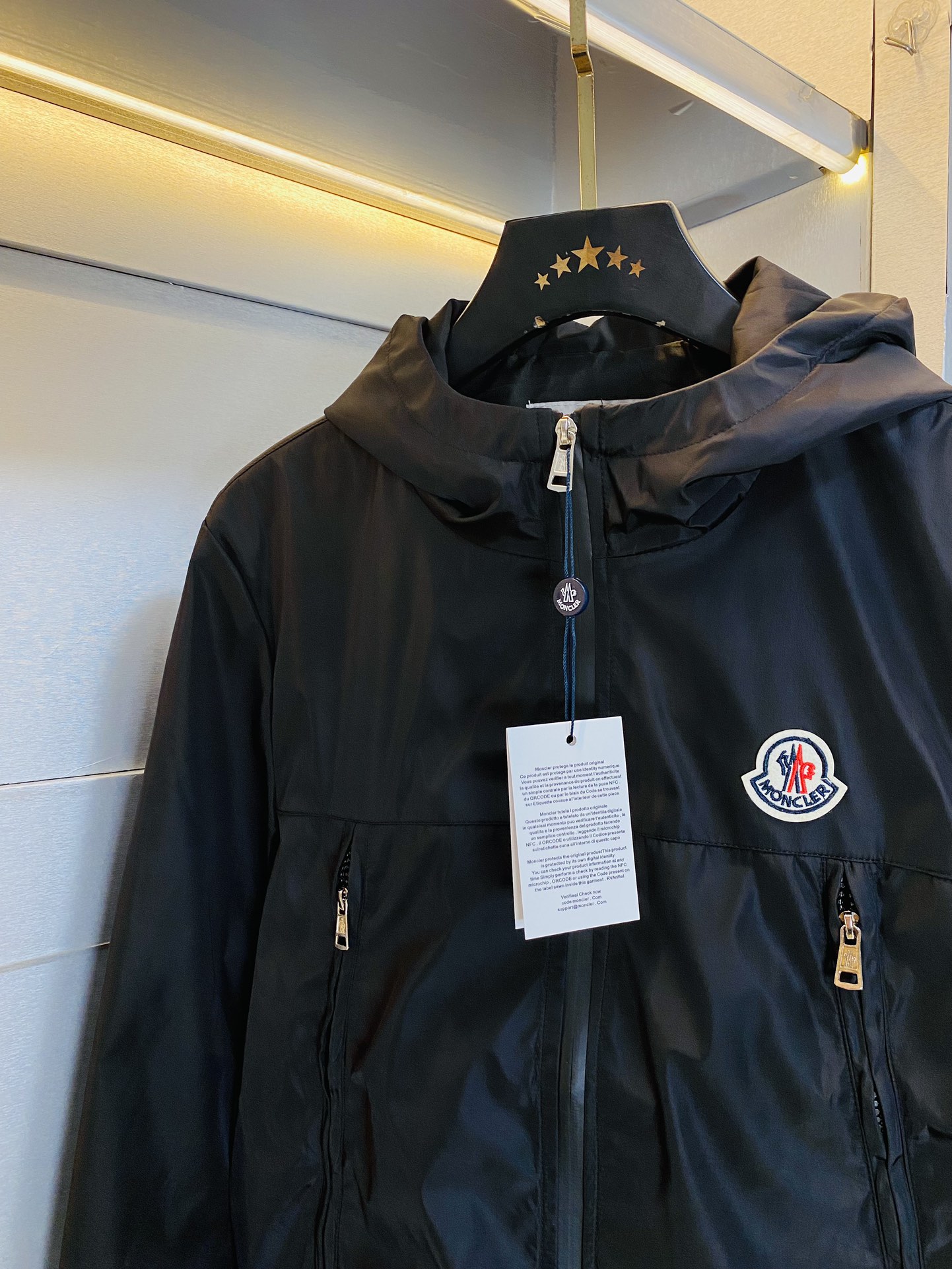 官网原单货可穿200斤蒙口Moncler2024秋款！新款外套夹克三标齐全带洗水唛高版本高品质原版面料网