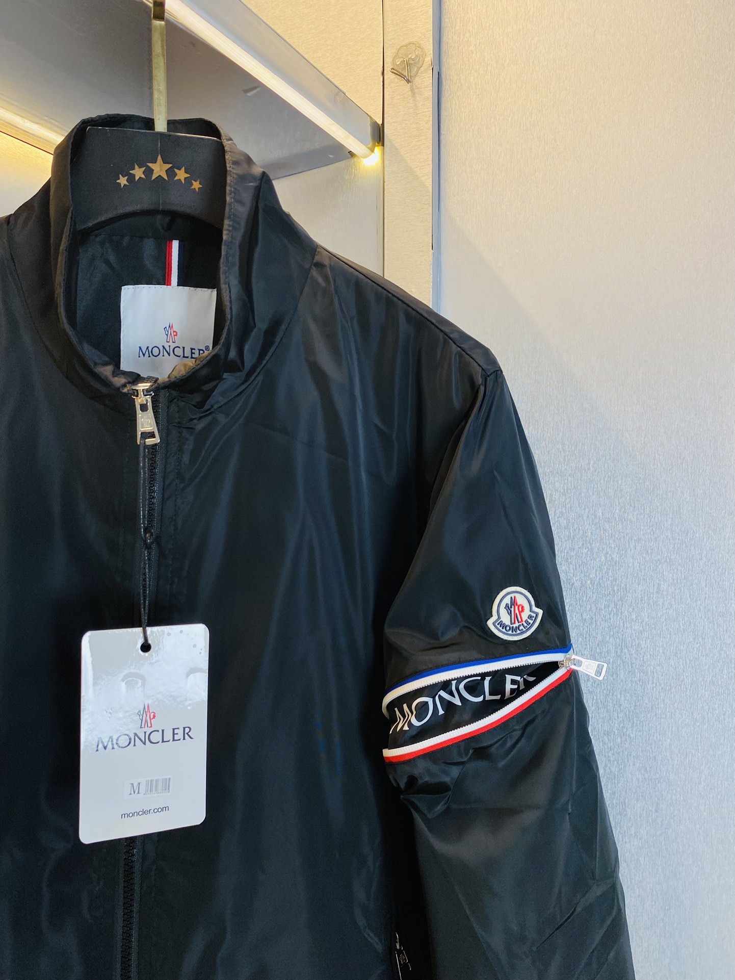 官网原单货可穿200斤蒙口Moncler2024秋款！新款外套夹克三标齐全带洗水唛高版本高品质原版面料网