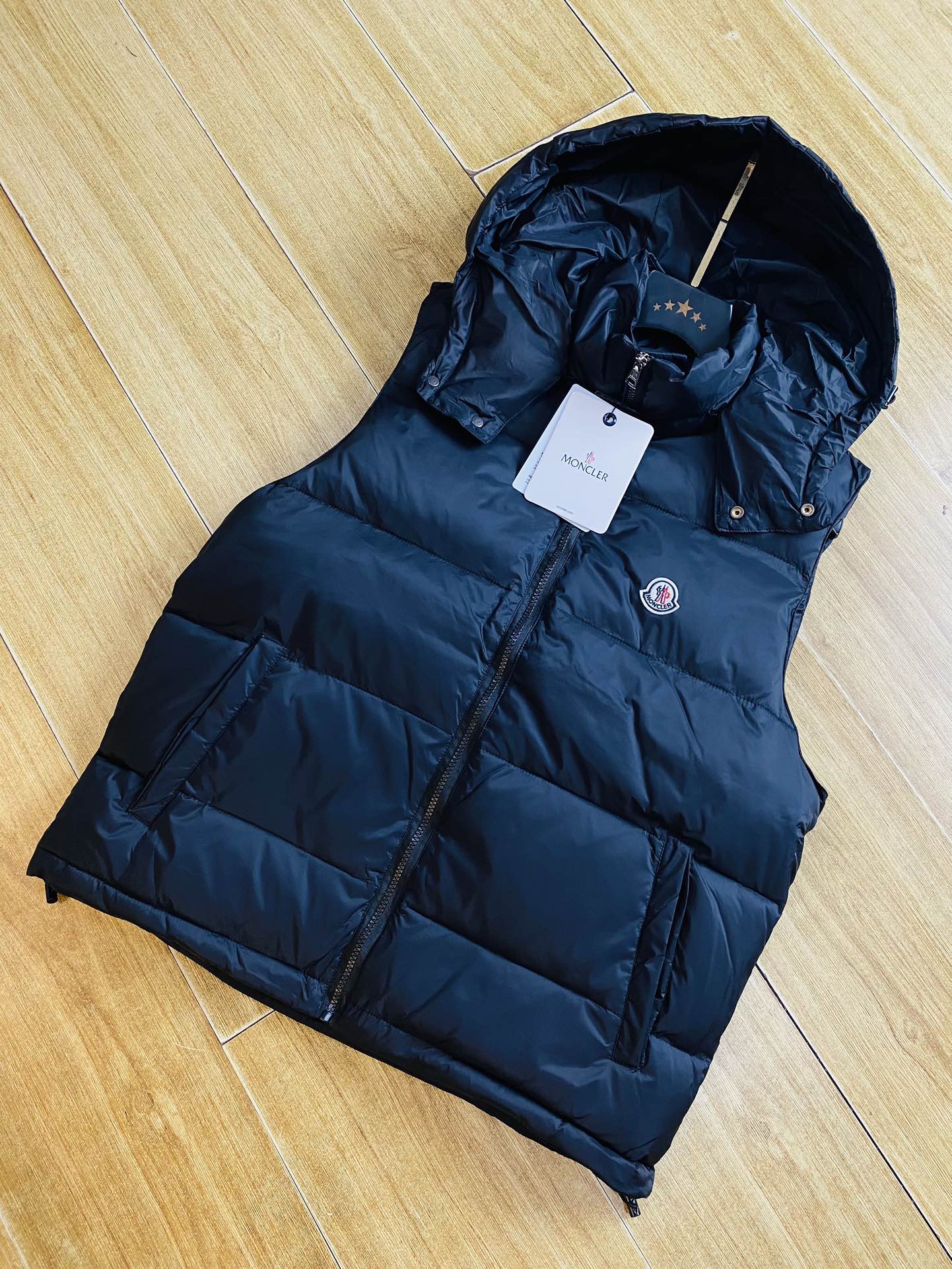 官网原单货可穿200斤蒙口Moncler2024冬款！新款加厚款羽绒服马甲90绒高版本高品质原版面料网红