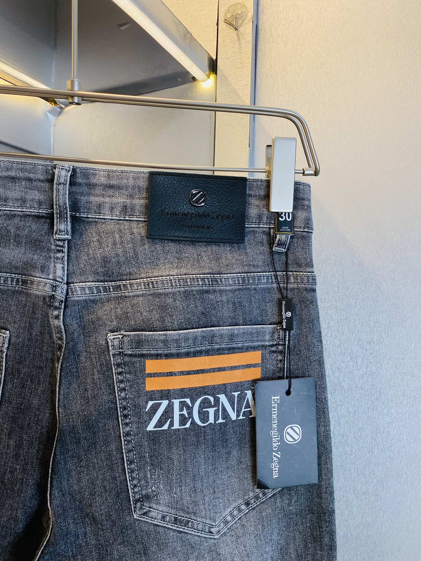 ！  原单货 可穿200斤🔥杰尼亚ZEGNA  冬款新款专柜同步有售，时尚休闲裤直筒牛仔裤弹力牛仔裤，进